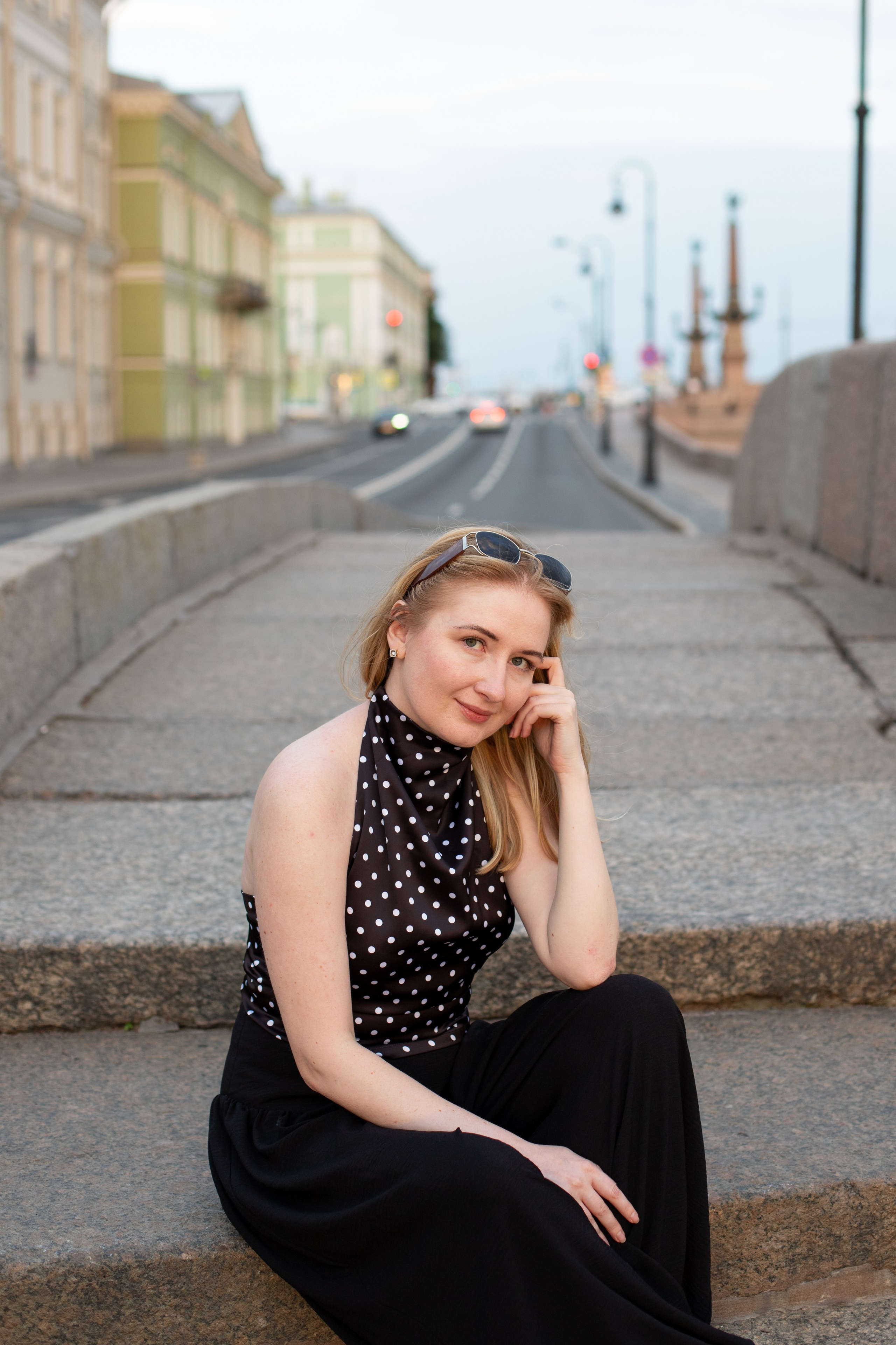 Фотосессия на рассвете в центре Санкт-Петербурга. Портретный фотограф в Санкт-Петербурге Надежда Капранова