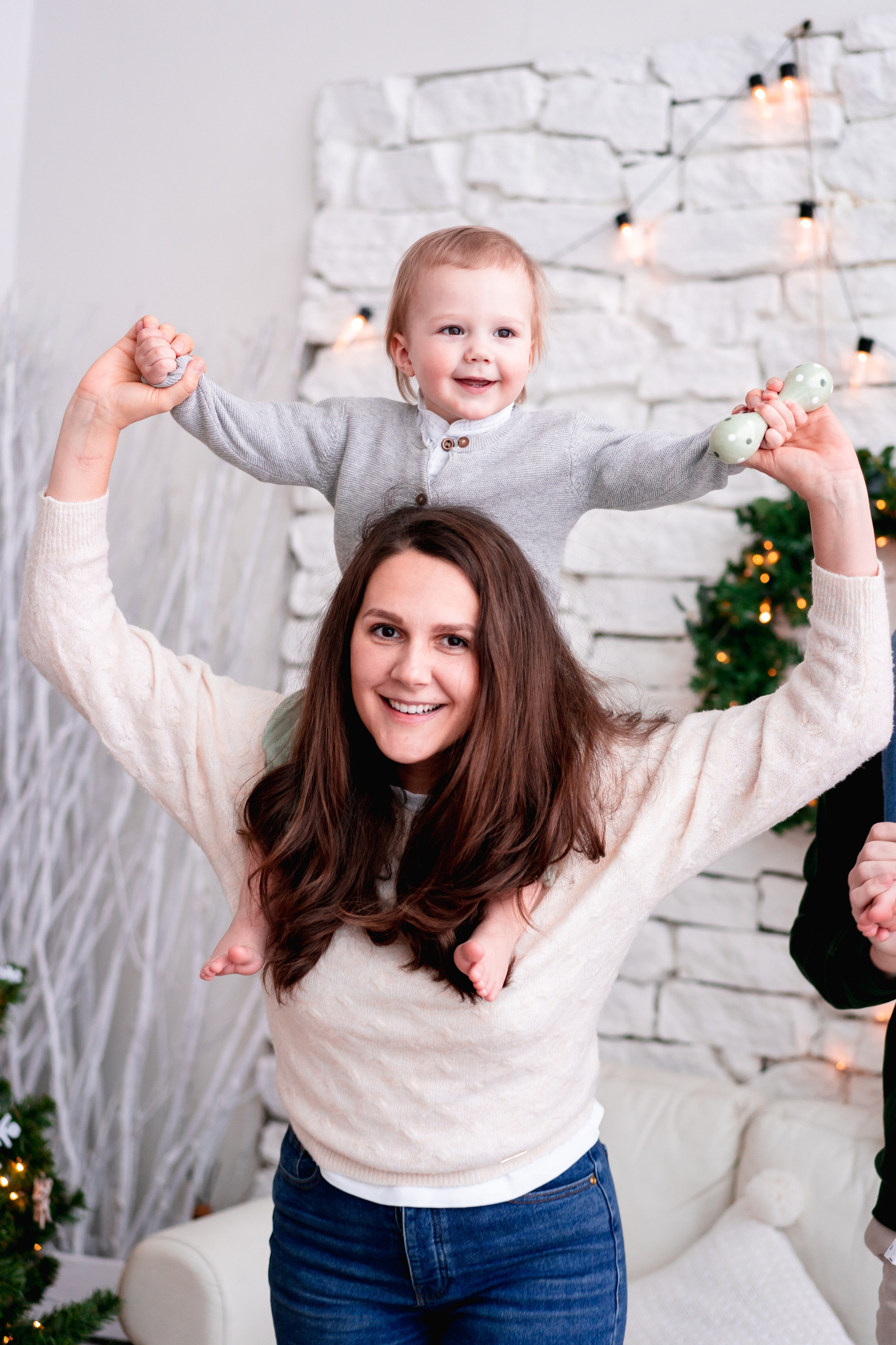 Новогодняя семейная фотосессия. Детская, семейная фотостудия в Санкт-Петербурге