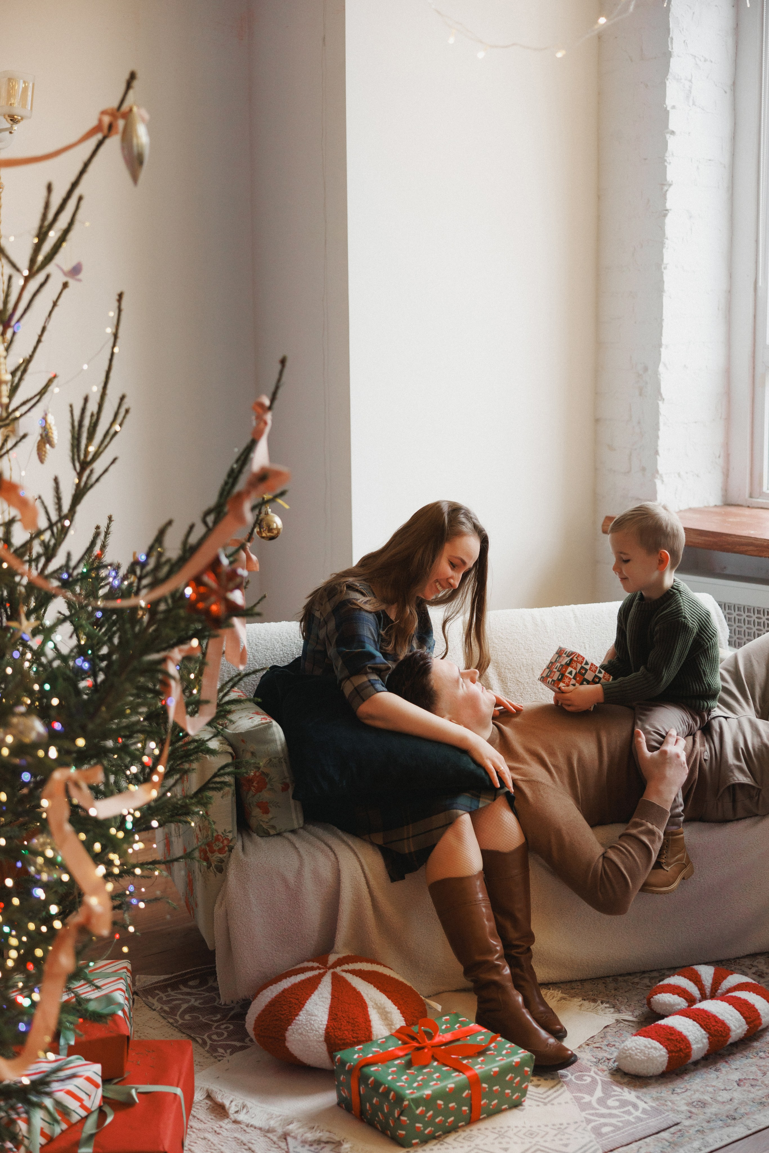 Новогодняя фотосессия в фотостудии «Берлин», город Краснодар. Семейный и детский фотограф в Краснодаре Анна Трашкова