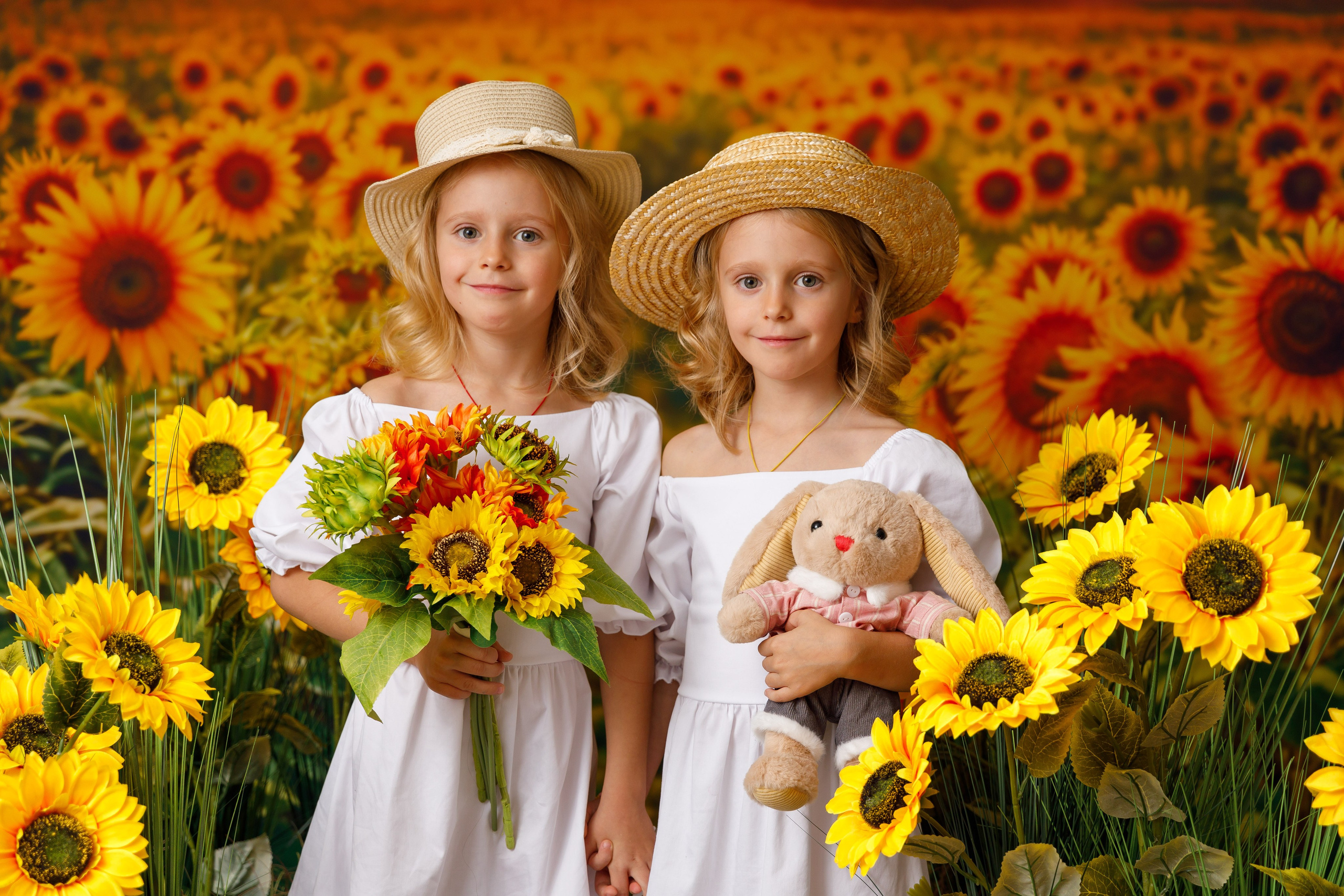 Подсолнухи. Детская фотостудия Москва