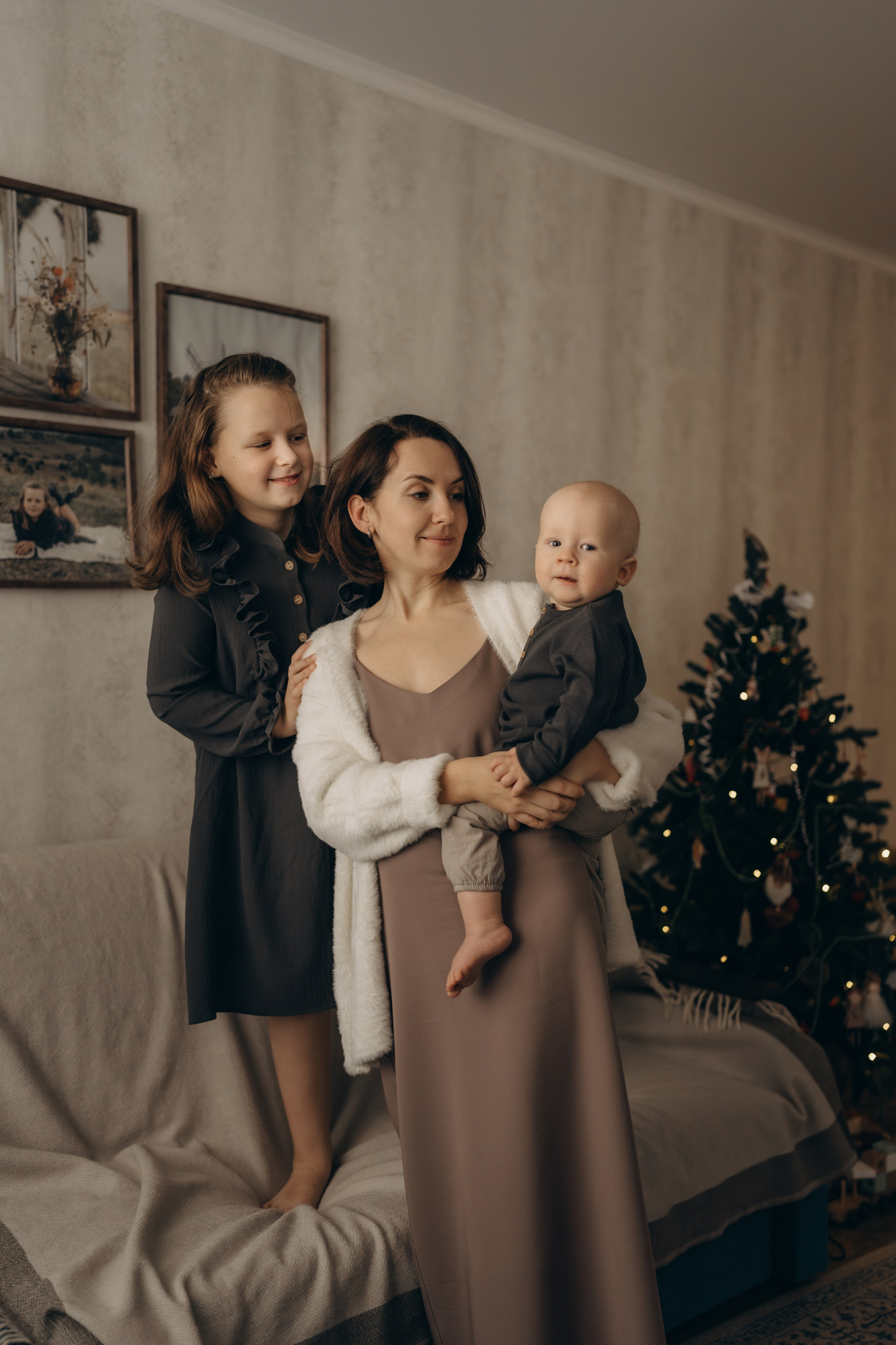 Уют и запах елки. Семейный фотограф Москва. Фотограф беременности и материнства Москва