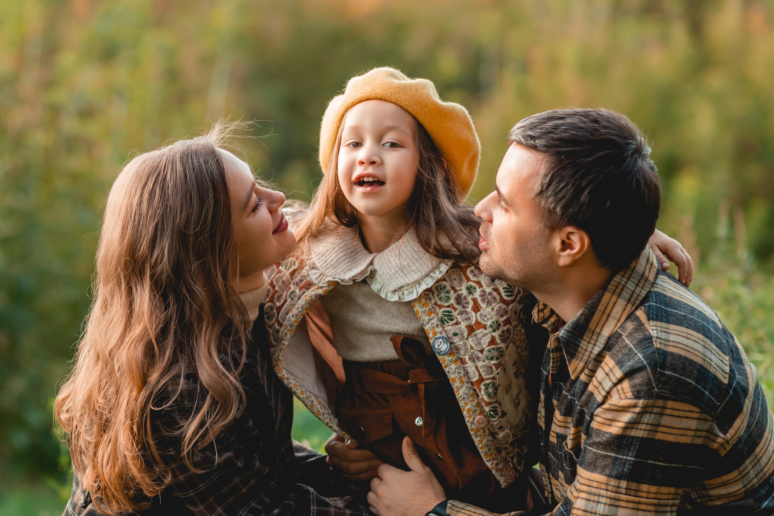 Семейство Гудисов на осенней прогулке. Семейный фотограф анималист Мария Крючкова