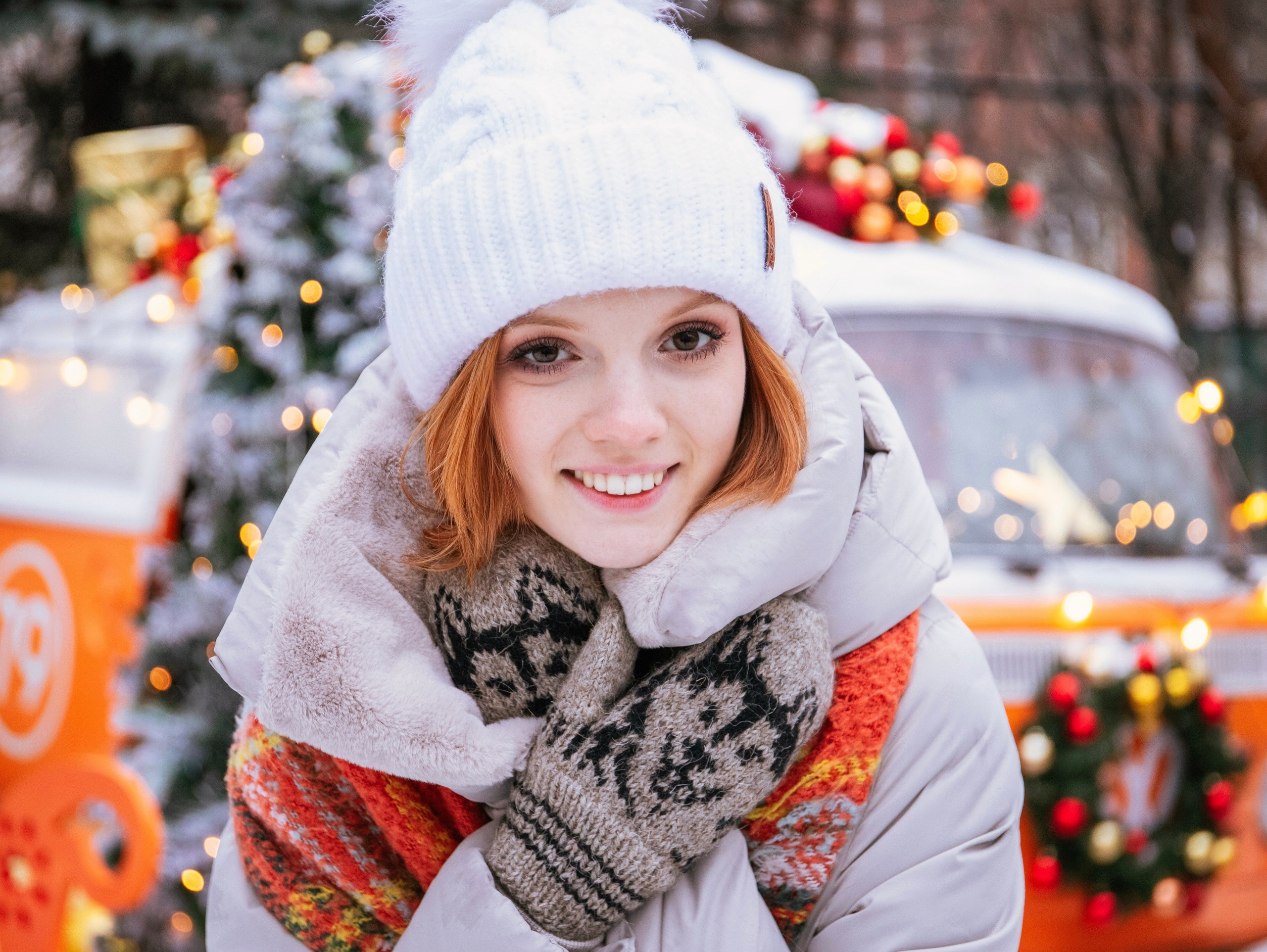 Новогодняя съемка с локацией «автобус». Свадебный и семейный фотограф в Москве Мила Широких