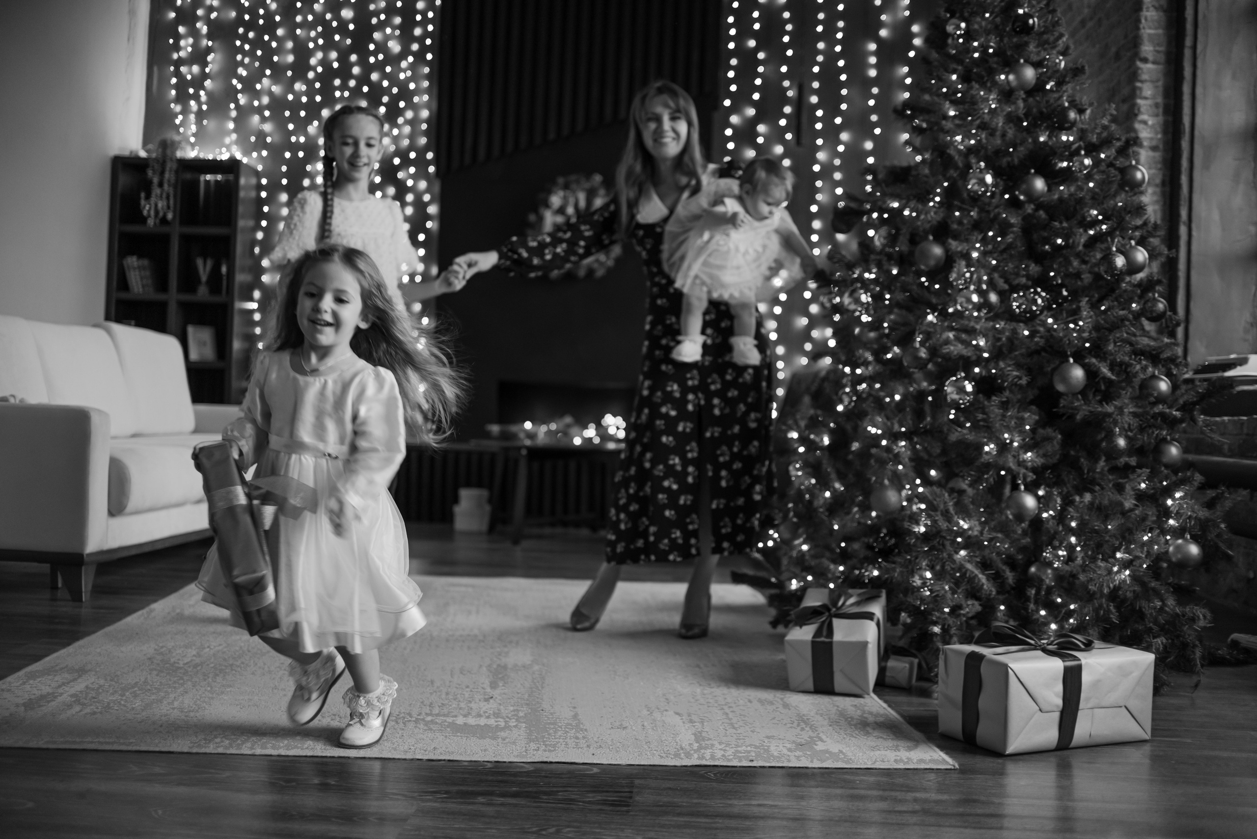 Новогодние фотосессии в студиях. Свадебный и семейный фотограф Екатерина Пушан. Москва, Балашиха, Железнодорожный, Солнечногорск