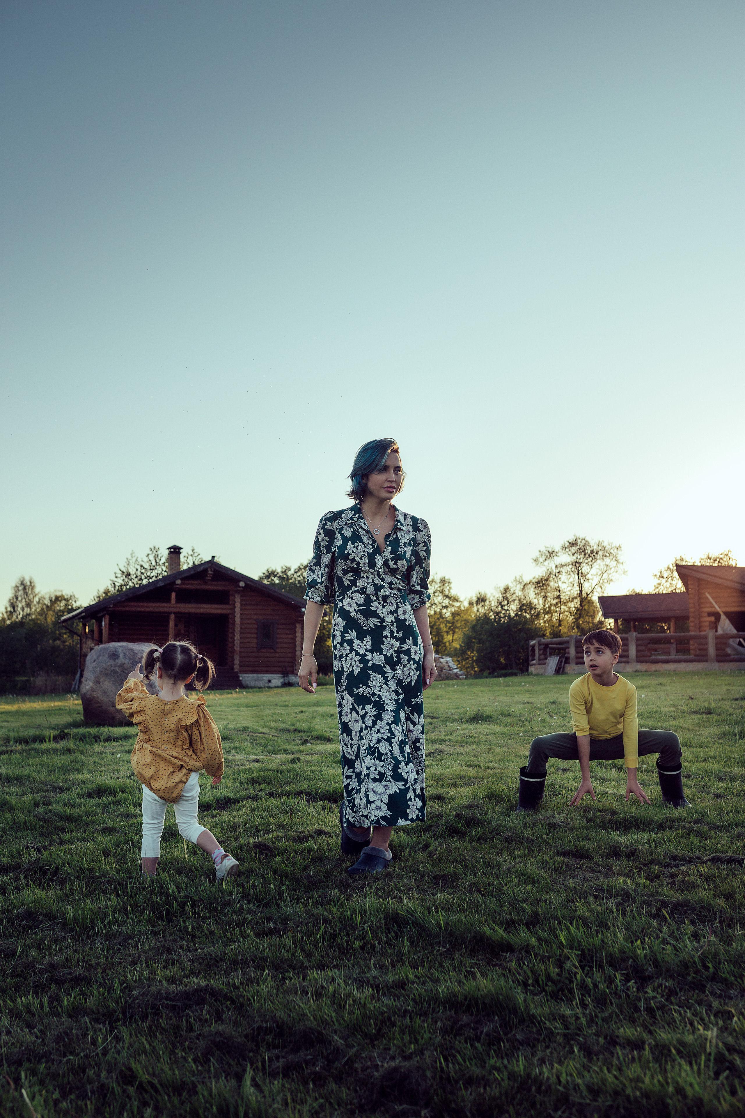 Алина с детками. Семейный фотограф в Москве Натали Момот