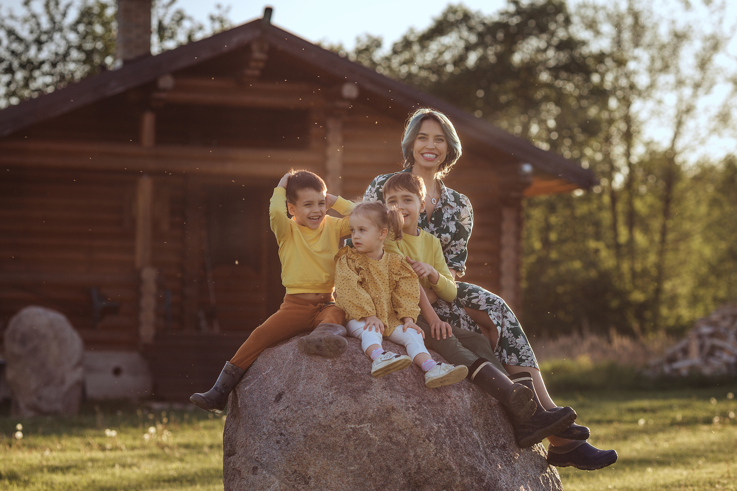 Алина с детками. Семейный фотограф в Москве Натали Момот