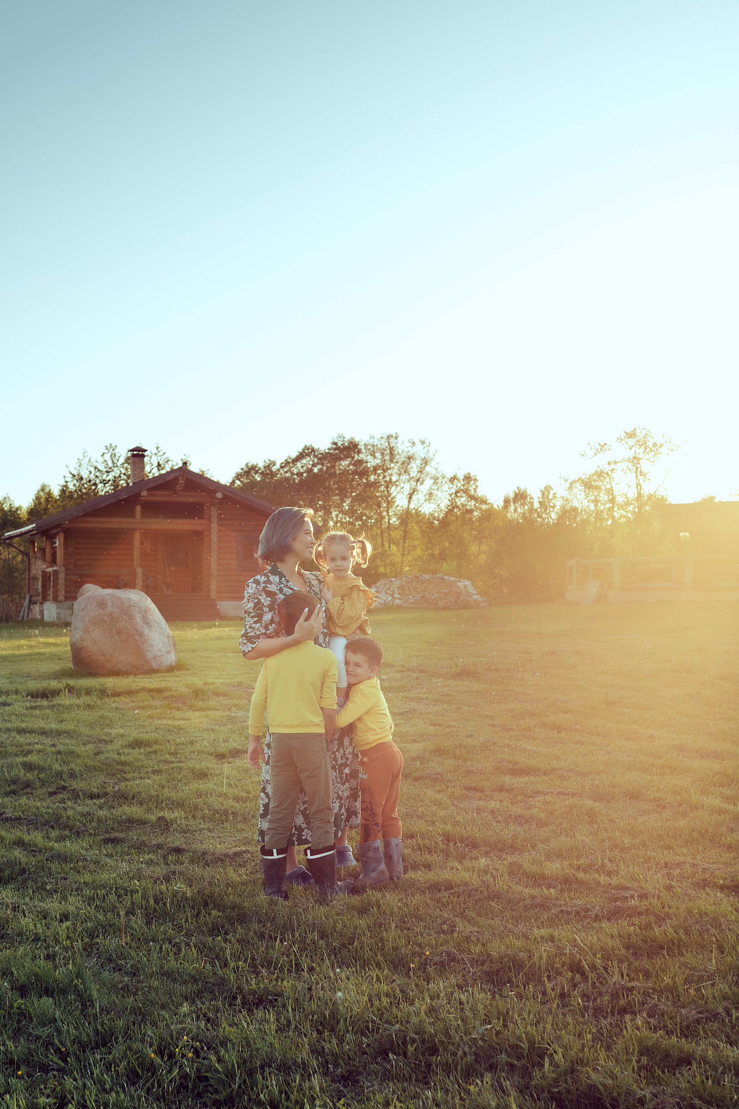 Алина с детками. Семейный фотограф в Москве Натали Момот