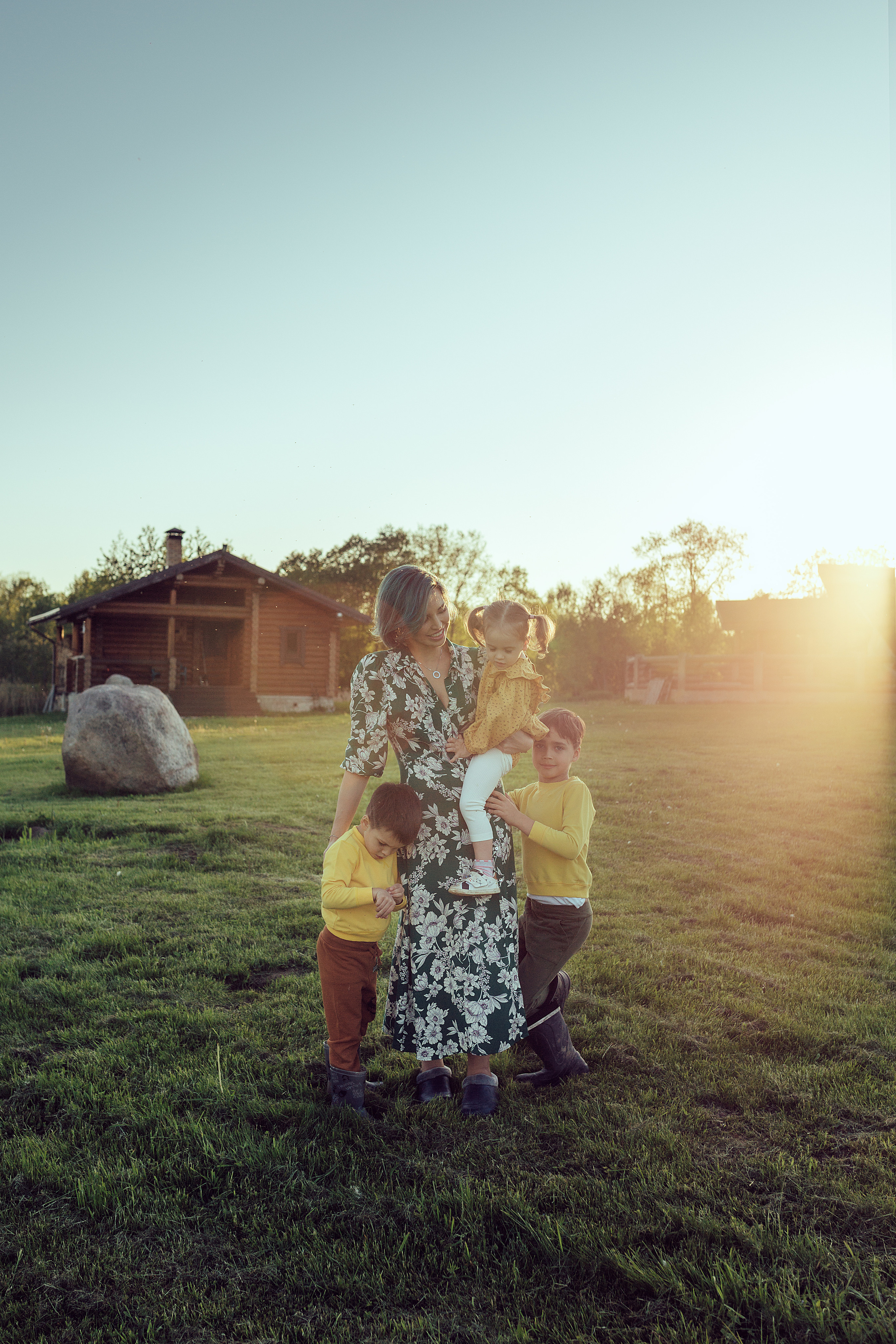 Алина с детками. Семейный фотограф в Москве Натали Момот