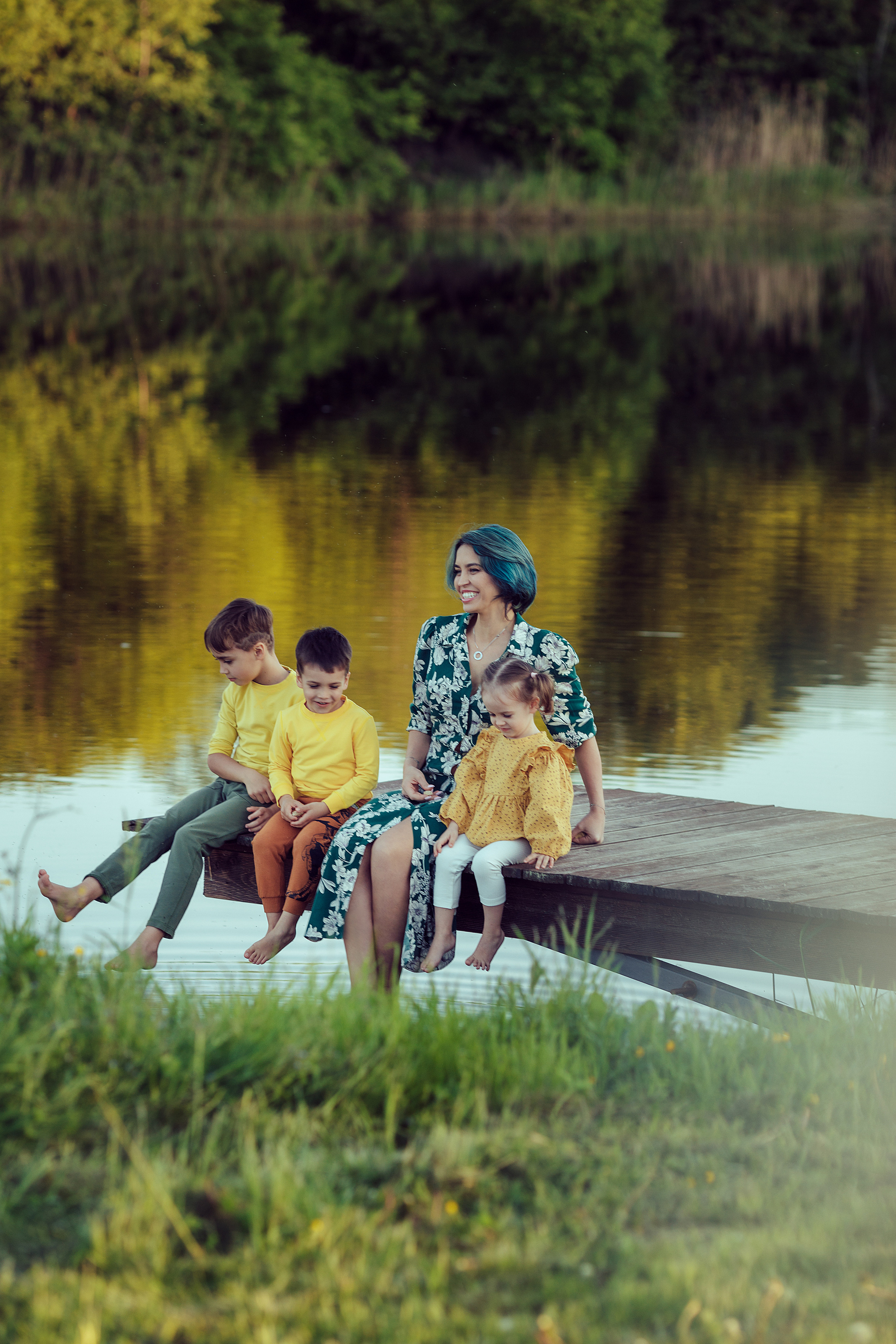 Алина с детками. Семейный фотограф в Москве Натали Момот