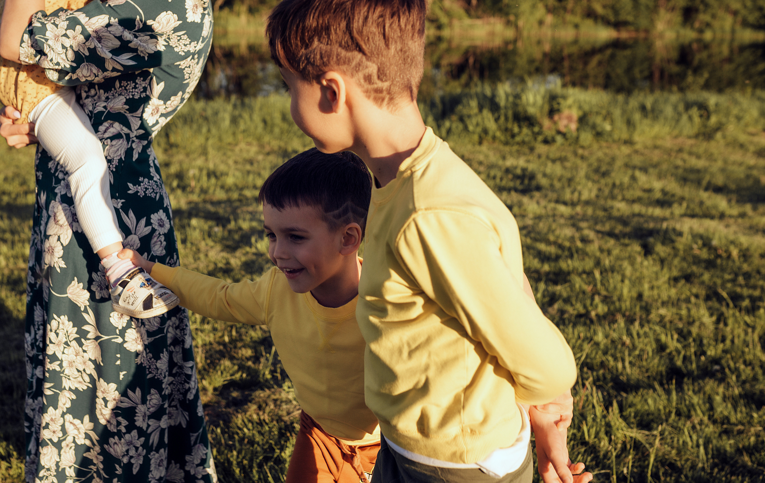 Алина с детками. Семейный фотограф в Москве Натали Момот