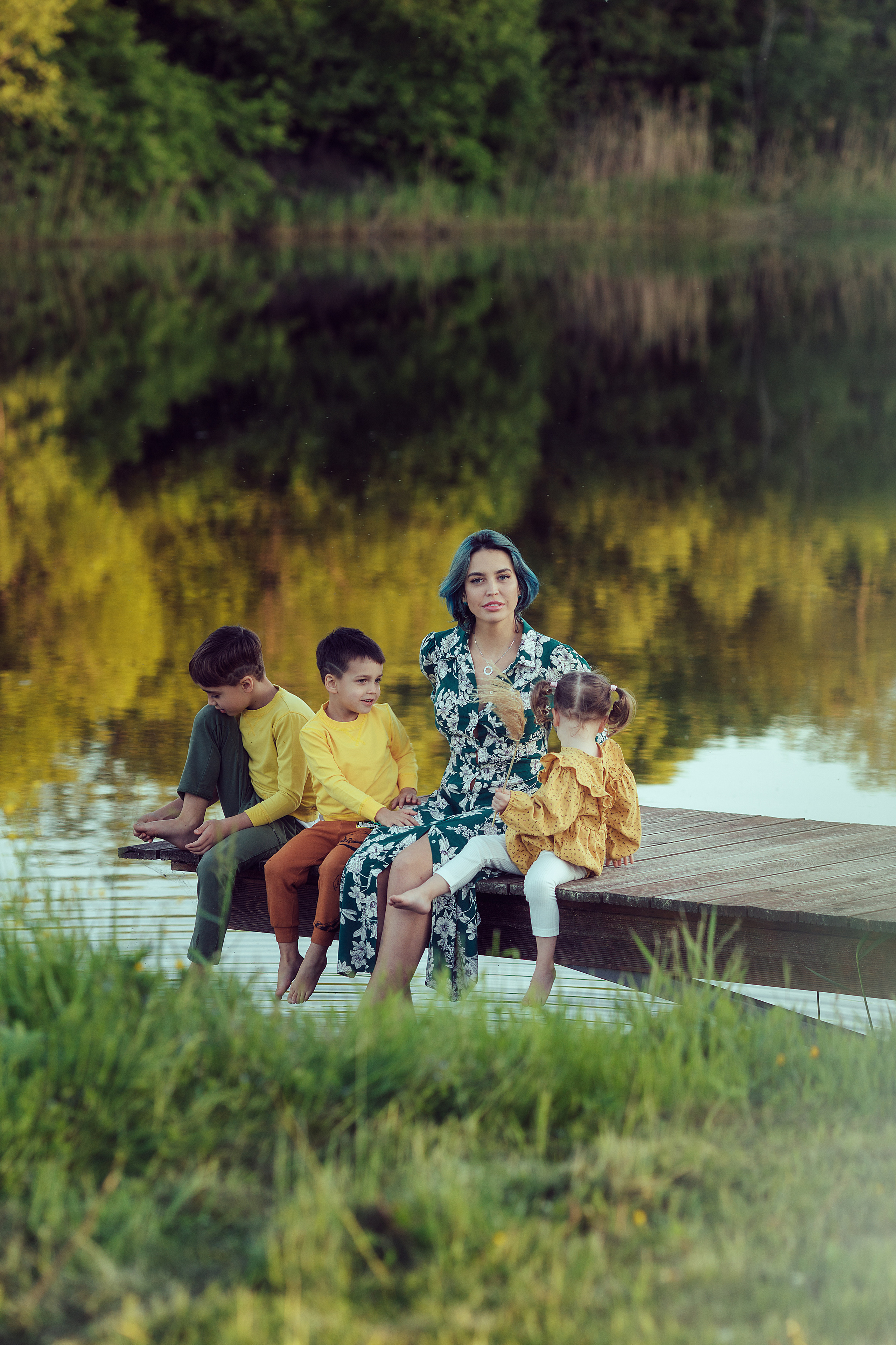 Алина с детками. Семейный фотограф в Москве Натали Момот