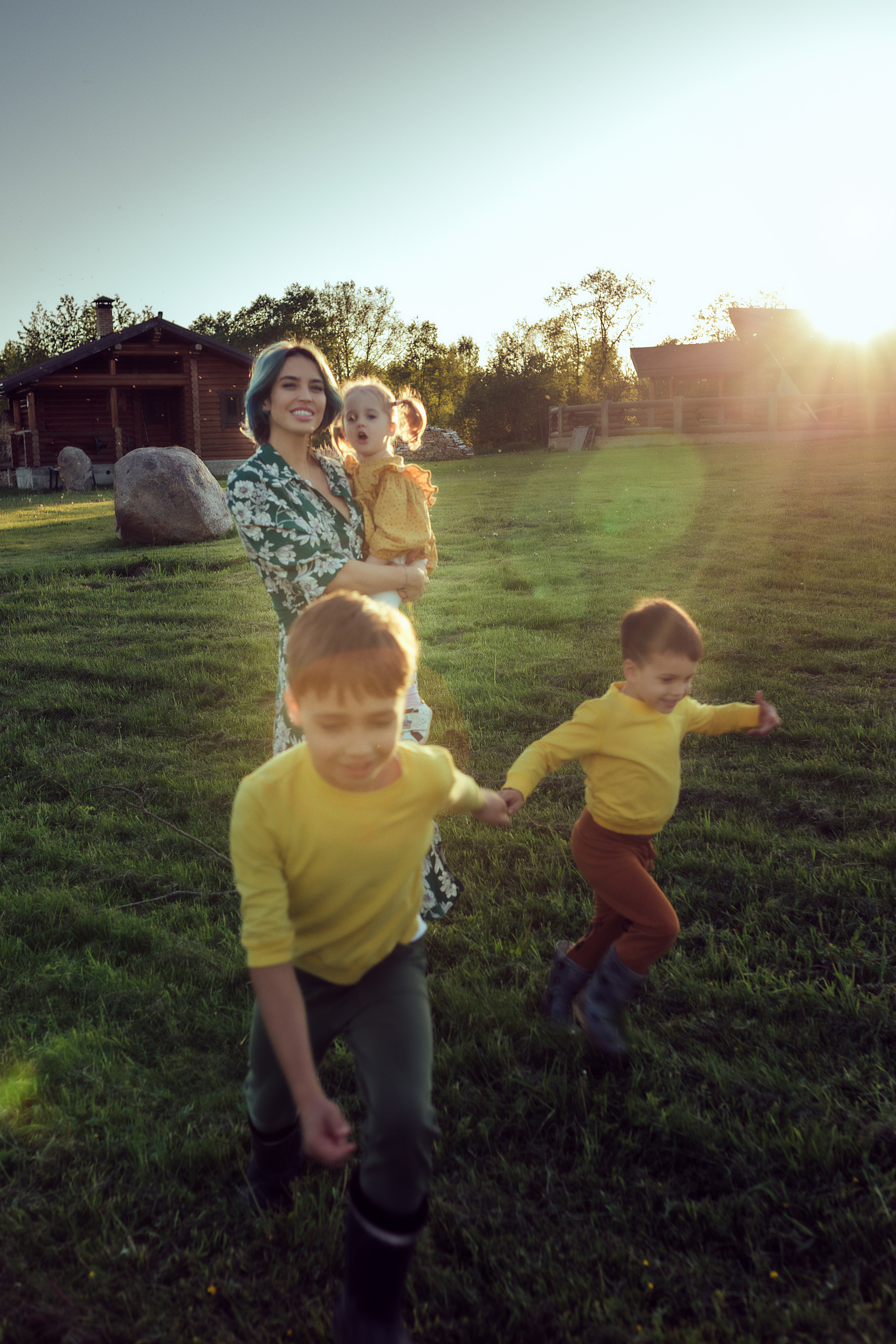 Алина с детками. Семейный фотограф в Москве Натали Момот