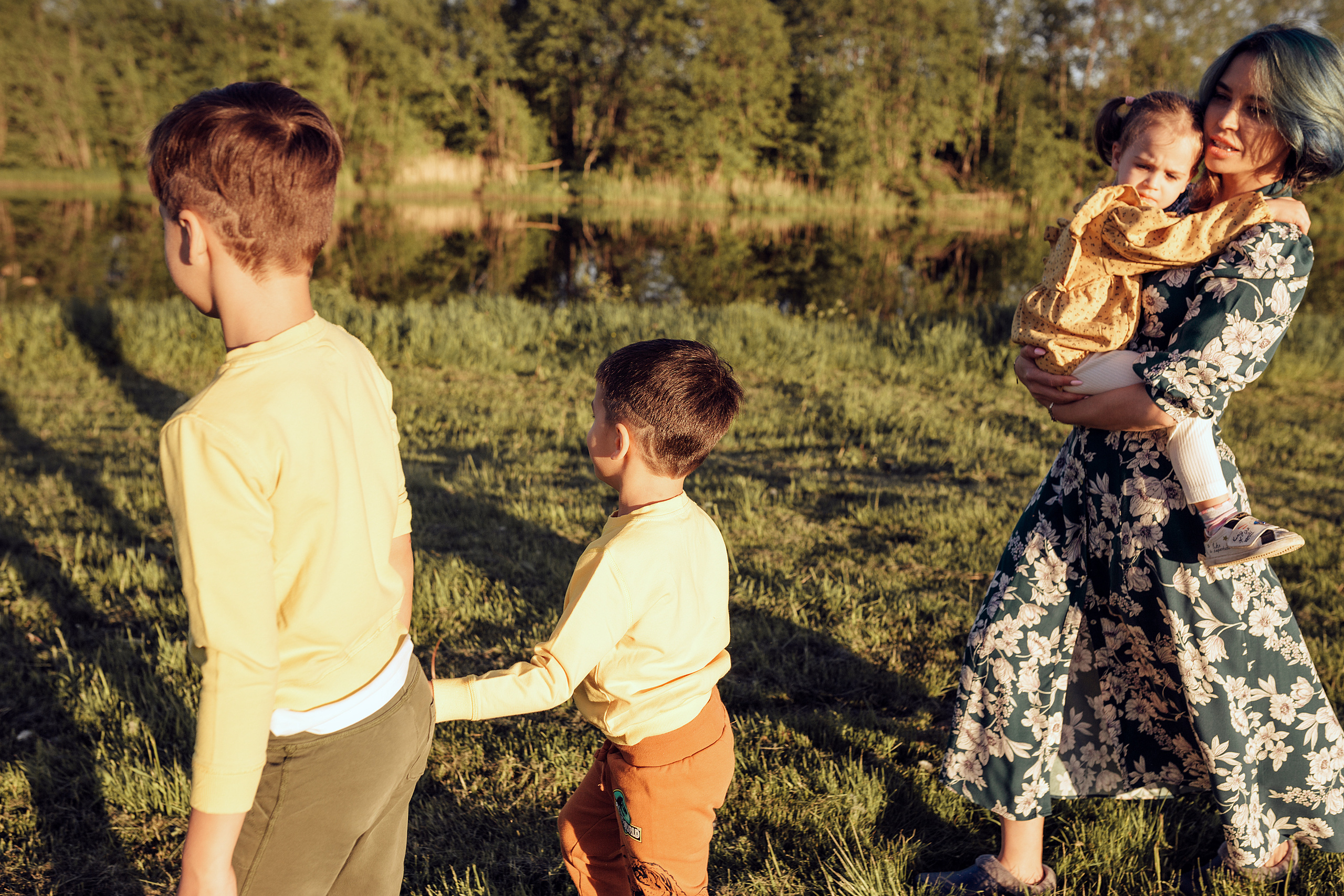 Алина с детками. Семейный фотограф в Москве Натали Момот