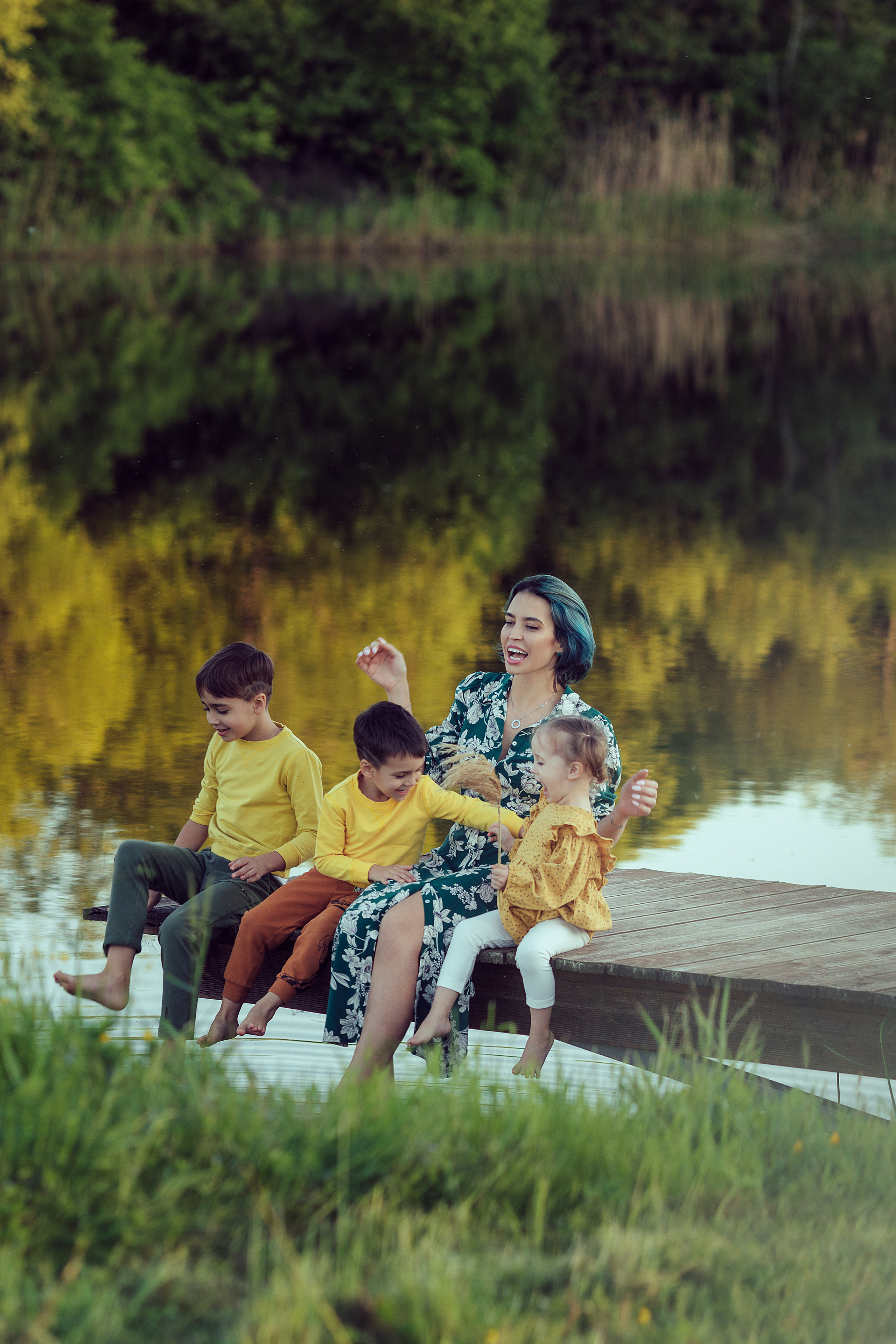 Алина с детками. Семейный фотограф в Москве Натали Момот