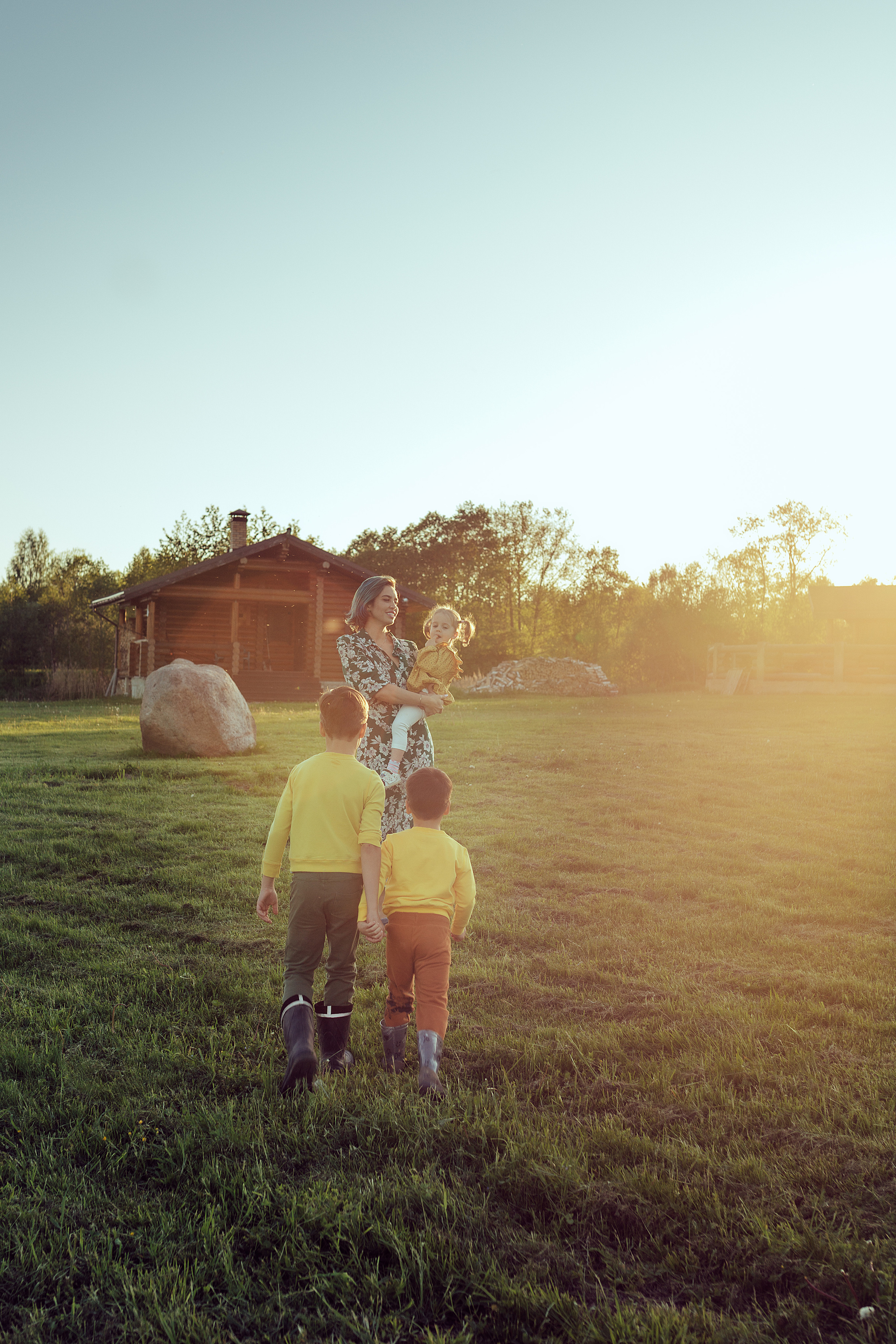 Алина с детками. Семейный фотограф в Москве Натали Момот