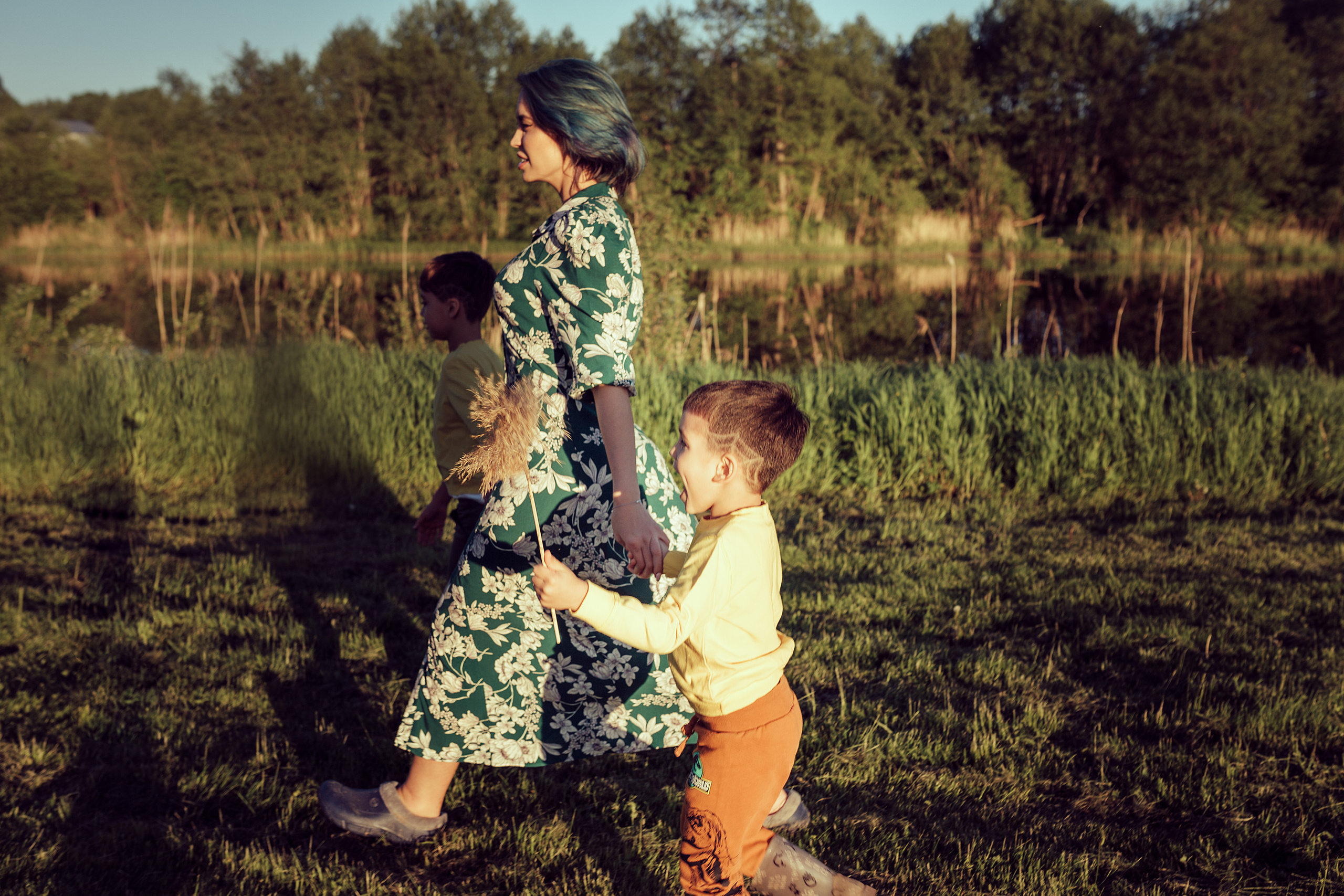 Алина с детками. Семейный фотограф в Москве Натали Момот