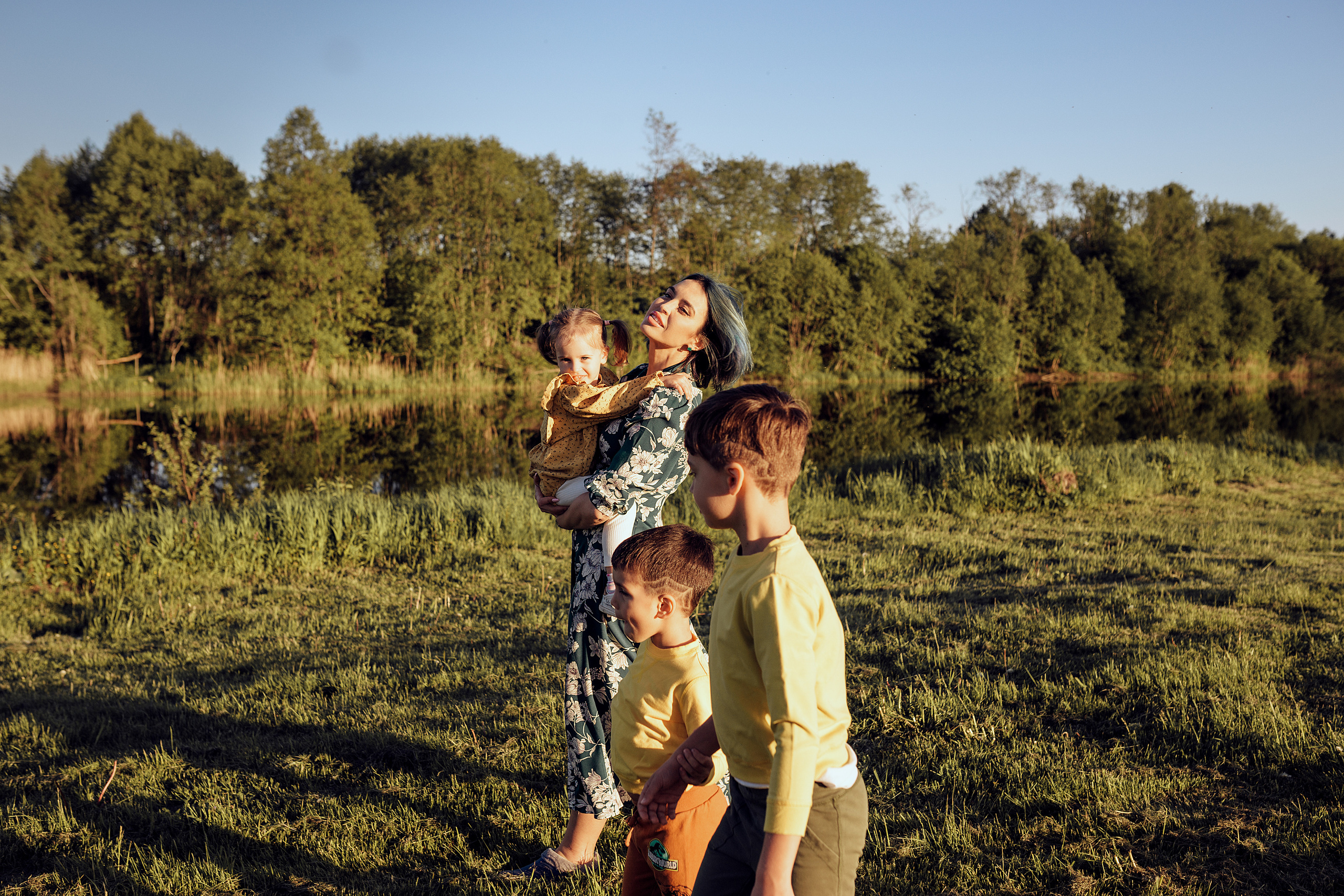 Алина с детками. Семейный фотограф в Москве Натали Момот
