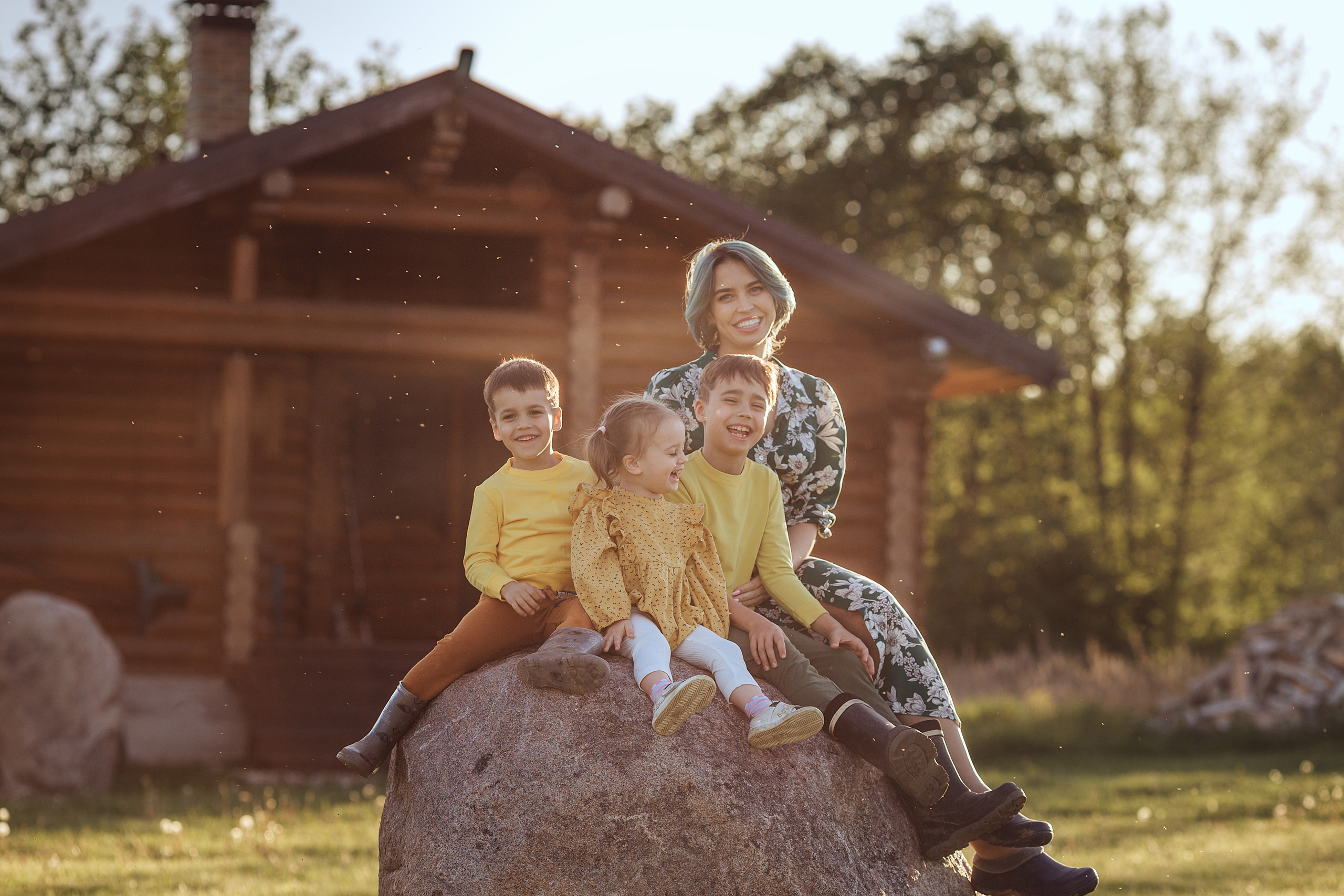 Алина с детками. Семейный фотограф в Москве Натали Момот