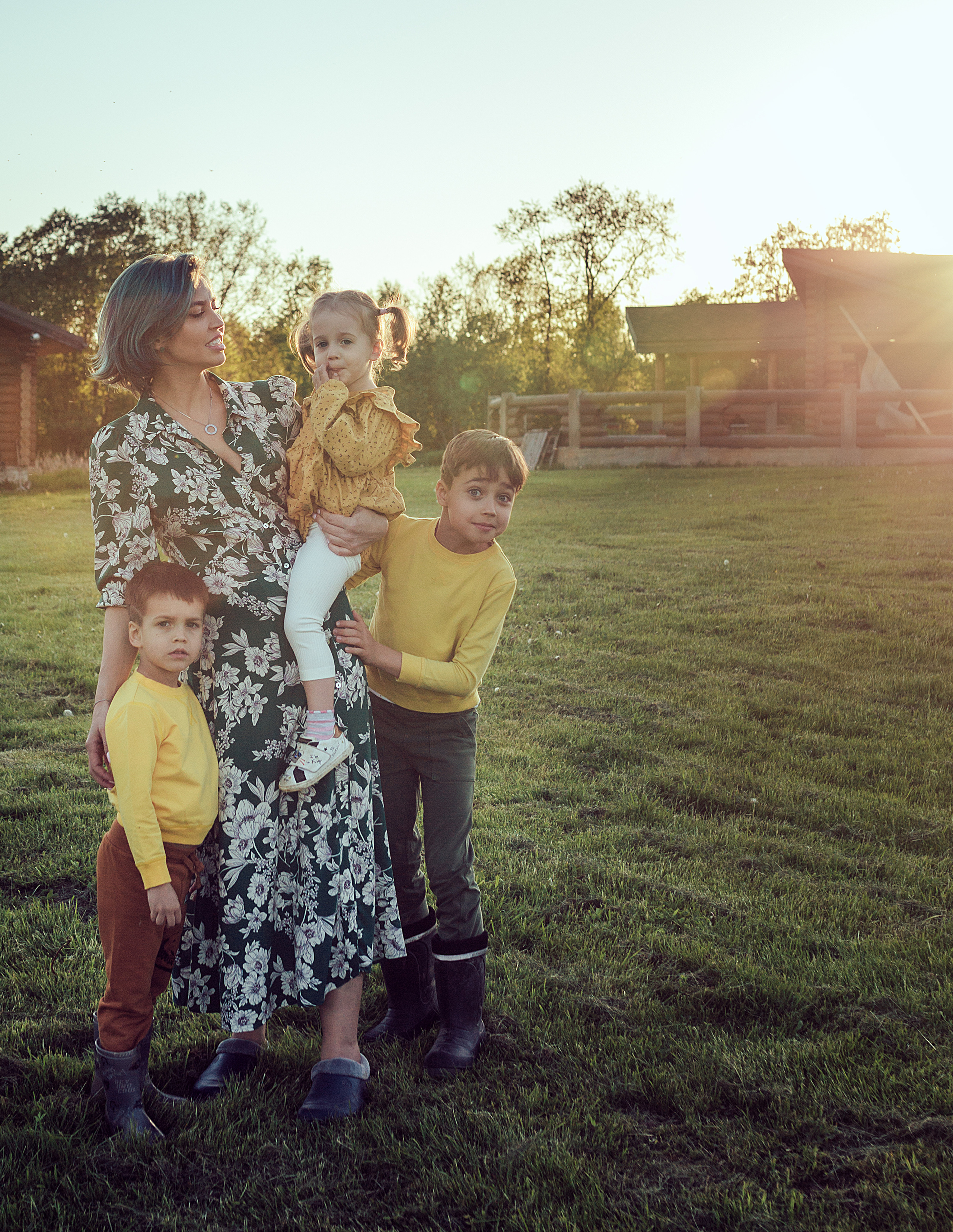 Алина с детками. Семейный фотограф в Москве Натали Момот
