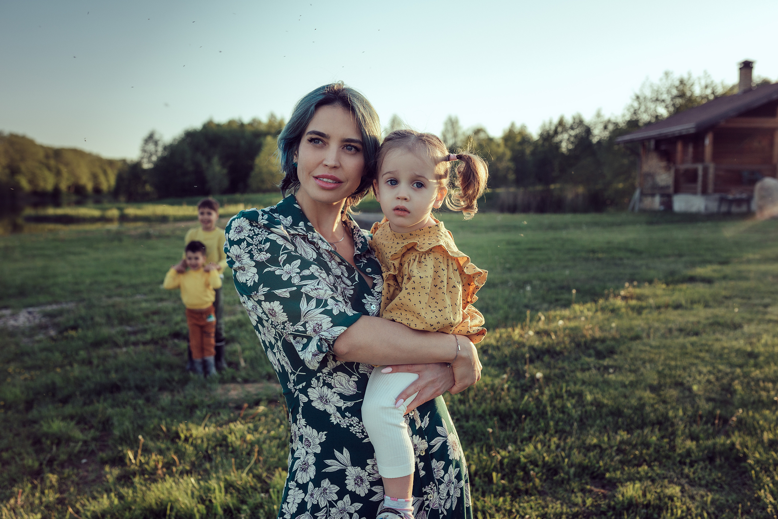 Алина с детками. Семейный фотограф в Москве Натали Момот