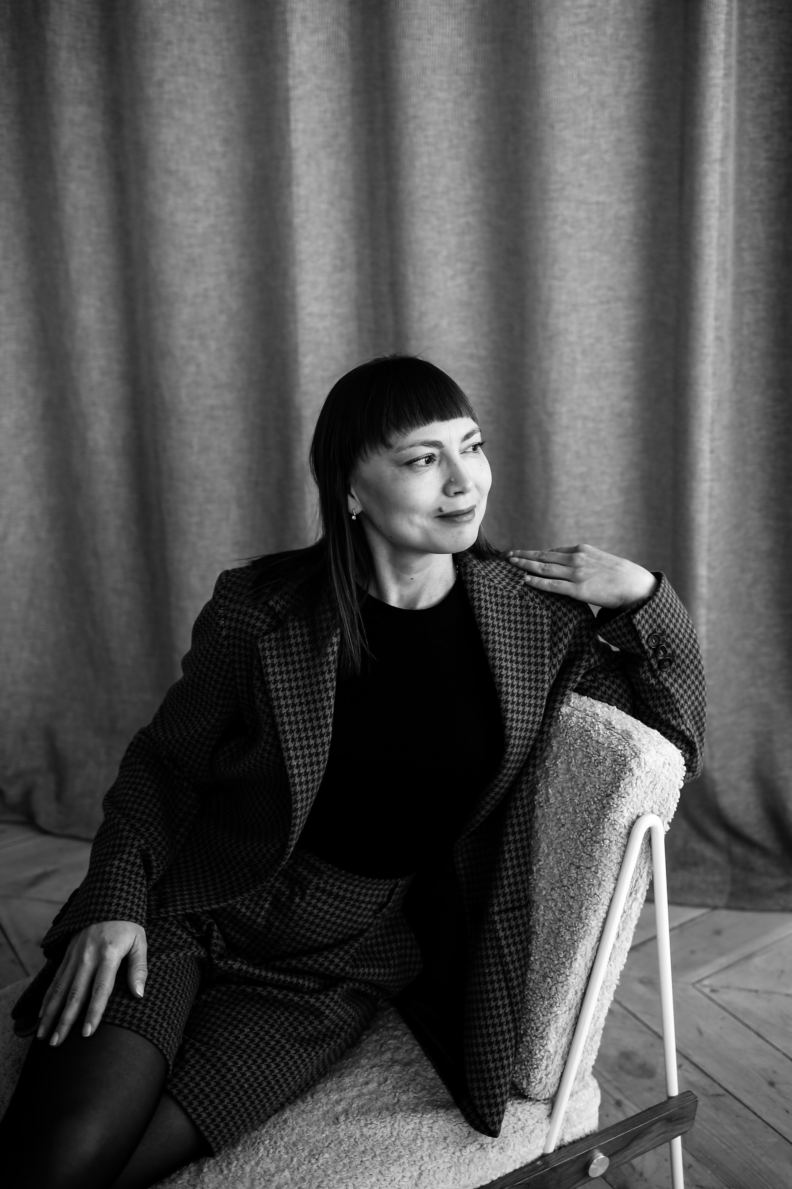 стильная женская фотосессия девушки