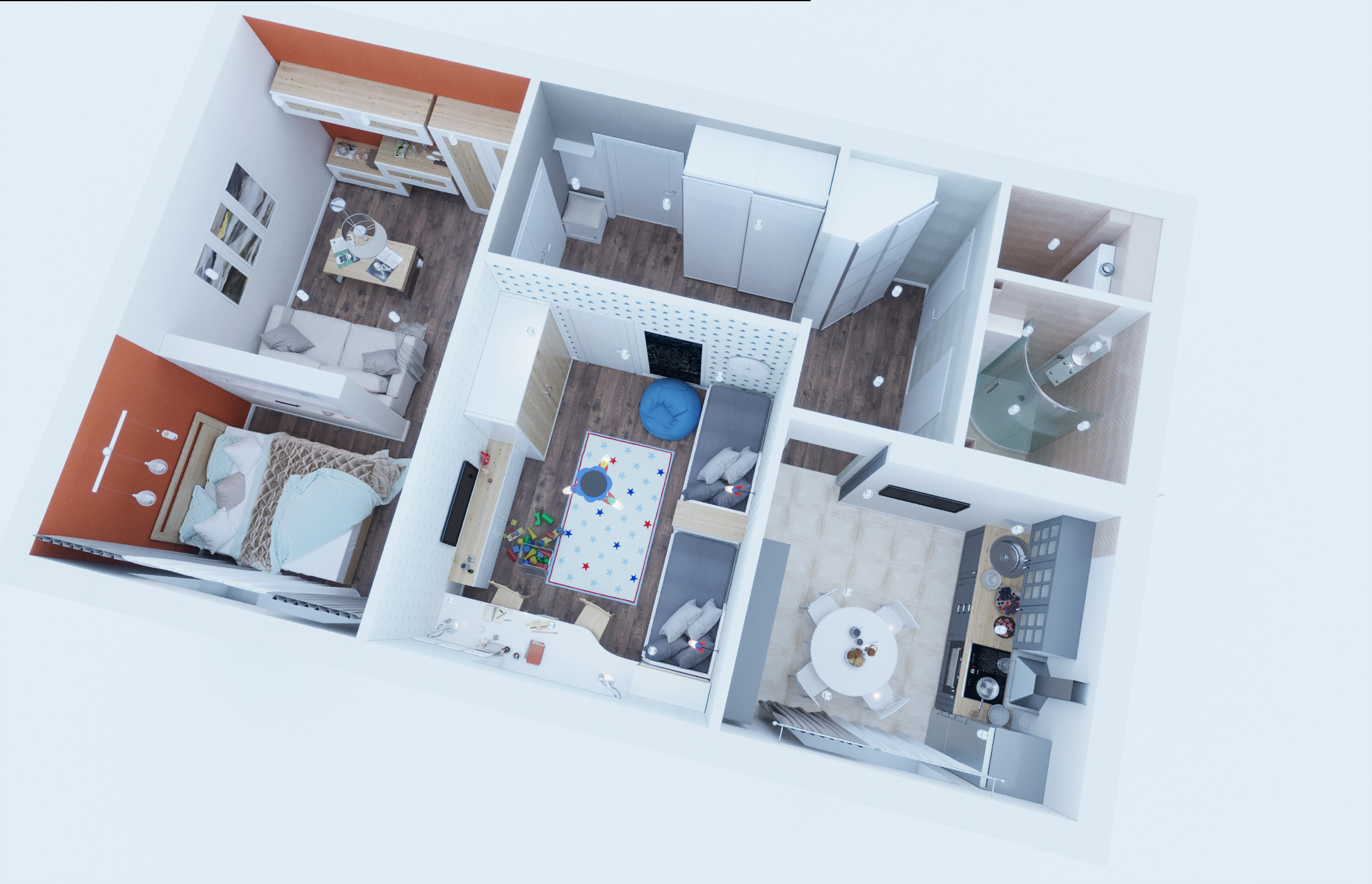 Двухкомнатная квартира 93 серии. Батракова Наталья дизайнер интерьеров Санкт-Петербург Москва Архангель