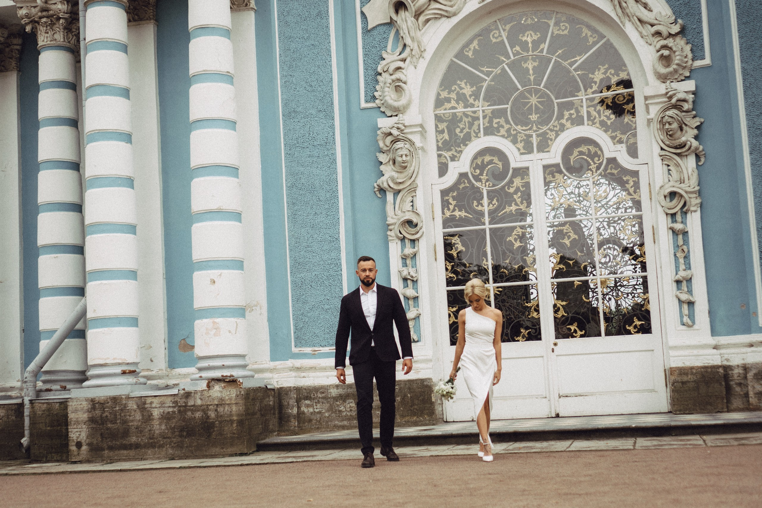 СВАДЕБНАЯ ИСТОРИЯ В ГОРОДЕ ПУШКИН ВОЗЛЕ ЕКАТЕРИНИНСКОГО ДВОРЦА И В ПАРКЕ. Профессиональный фотограф, Санкт-Петербург — Виктория Богомолова