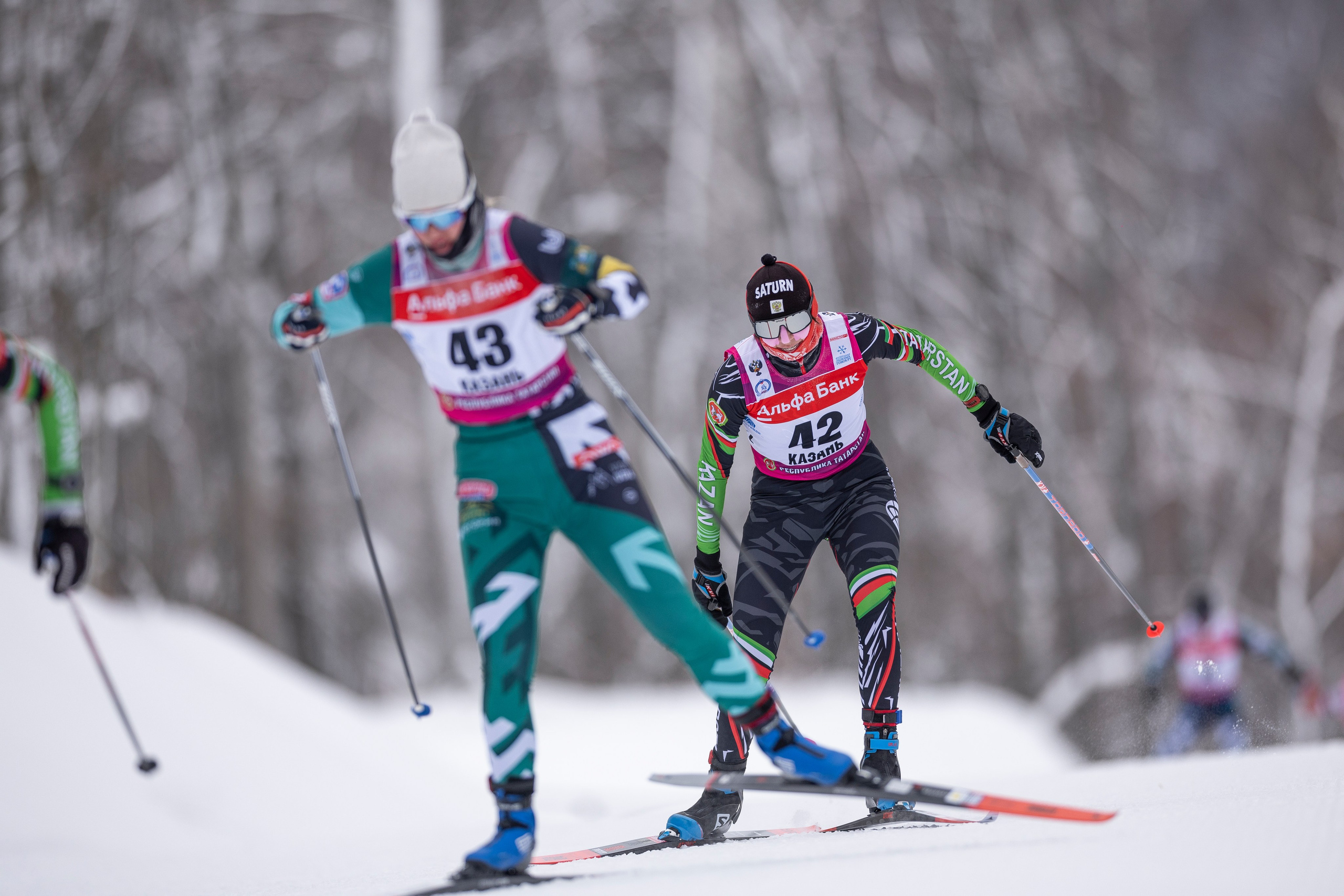 Кубок Росси по лыжным гонкам 2024. Женщины 10 км. Спортивный репортажный фотограф Казань Нафис Сиразетдинов