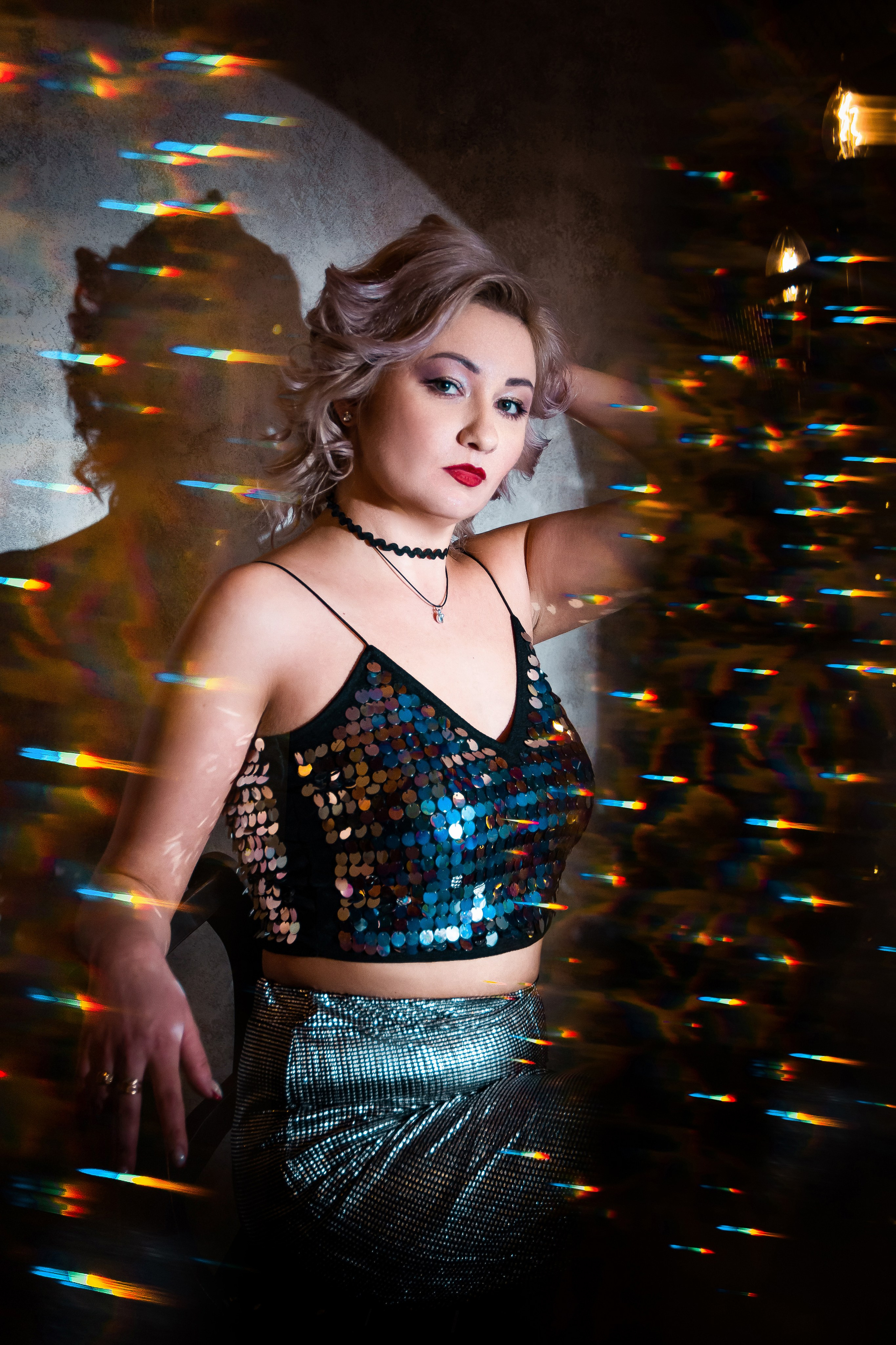 Фотосессия НЮ с цветным светом Кемерово