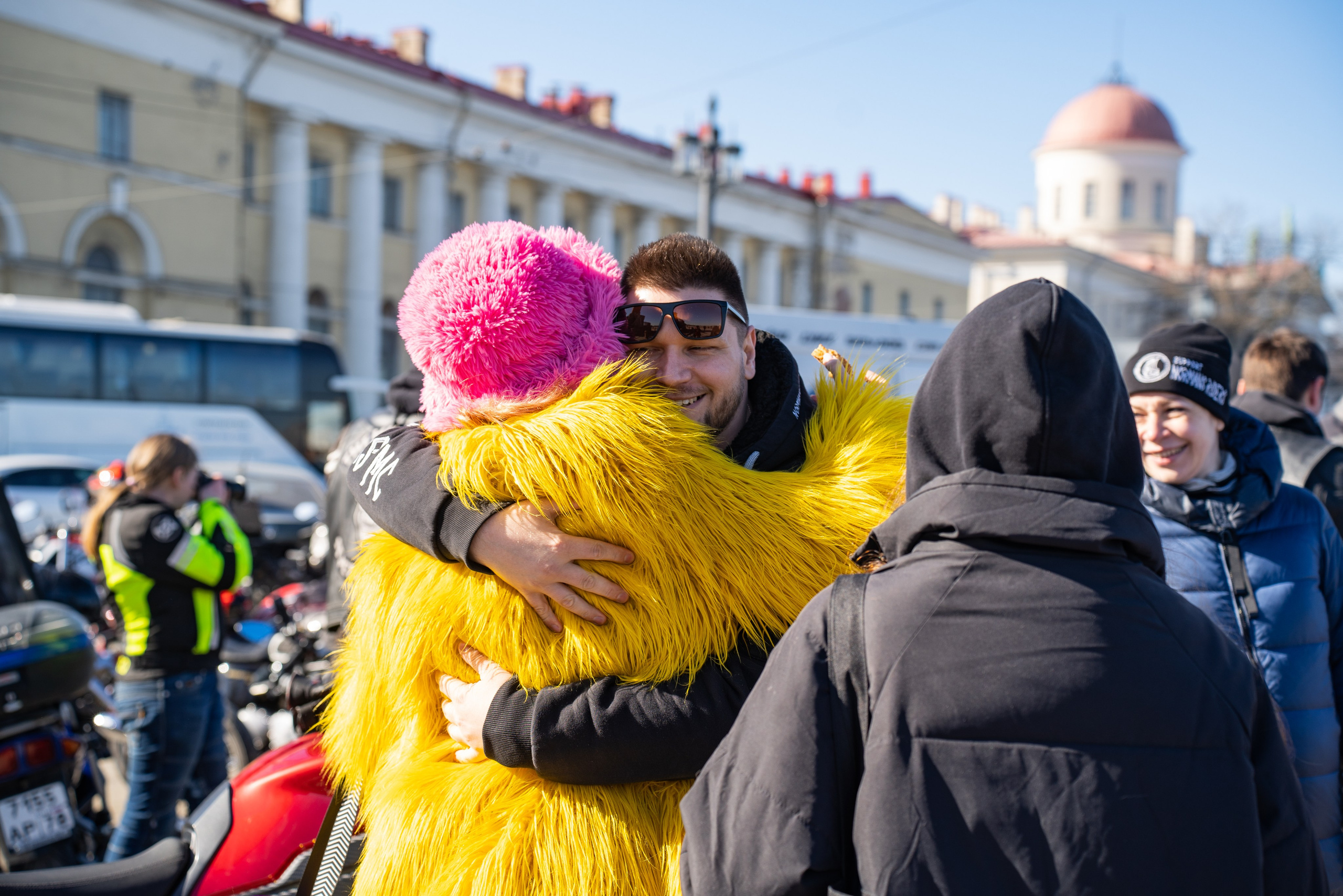 Весенний прохват мотоклуба Normans Riders MC. Концертный и репортажный фотограф в Санкт-Петербурге Слава Пахомов