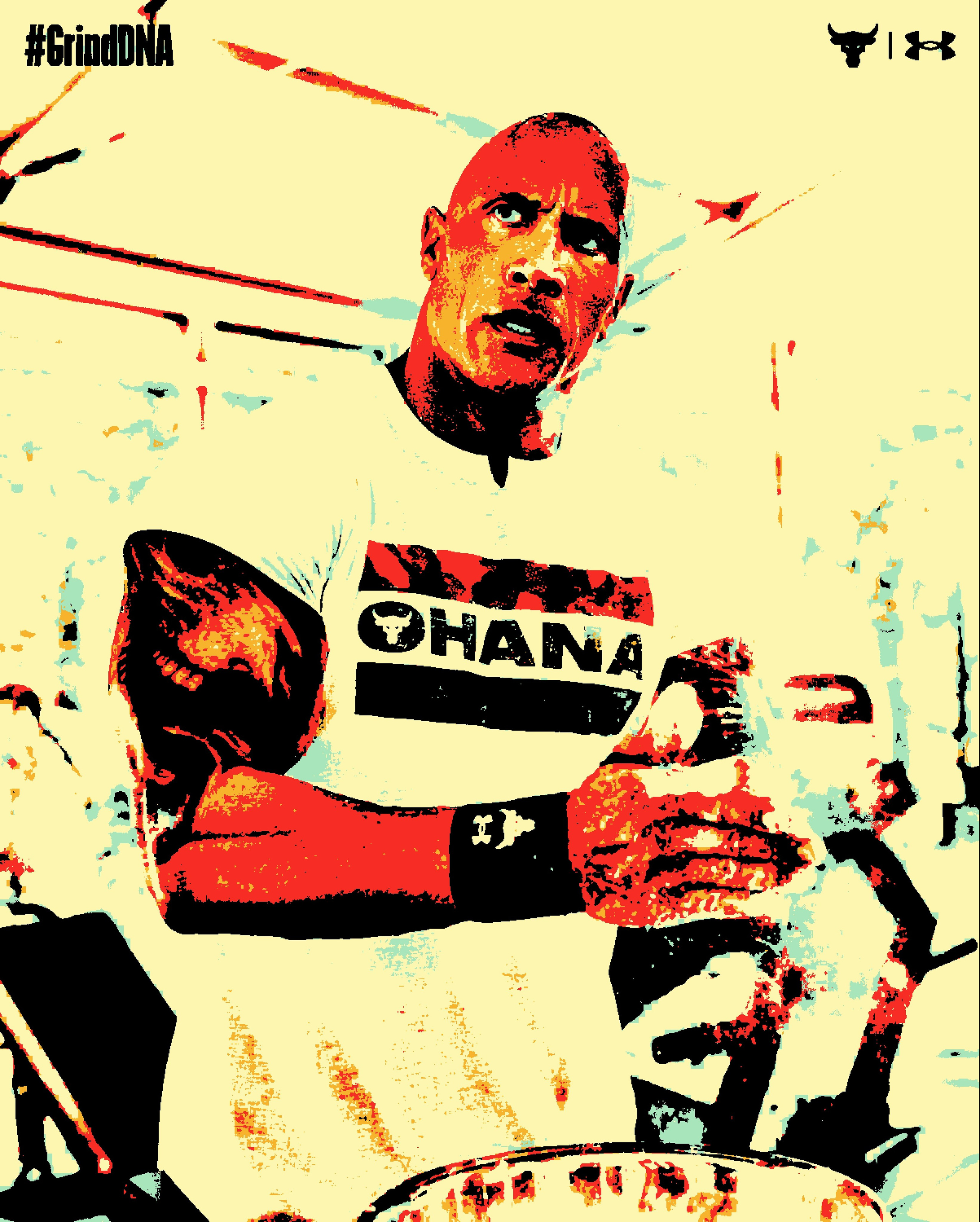 Дуэйн Джонсон (Dwayne Johnson). Визуальный арт пиксельный художник Василь Пиксель