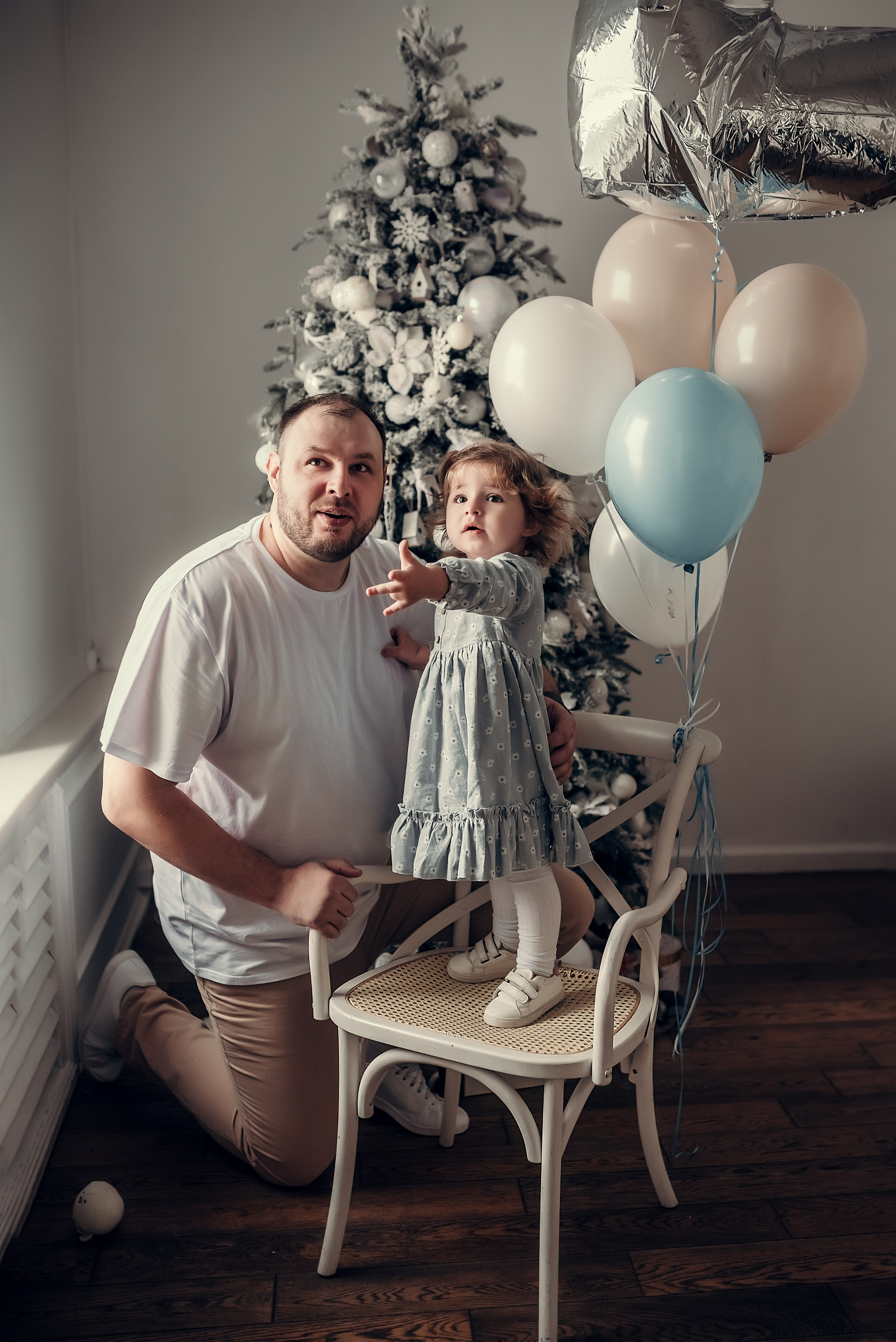 Фотосессия на 2 годика для Веры, студия Skypoint. Фотограф в Санкт- Петербурге Мария Золотарь