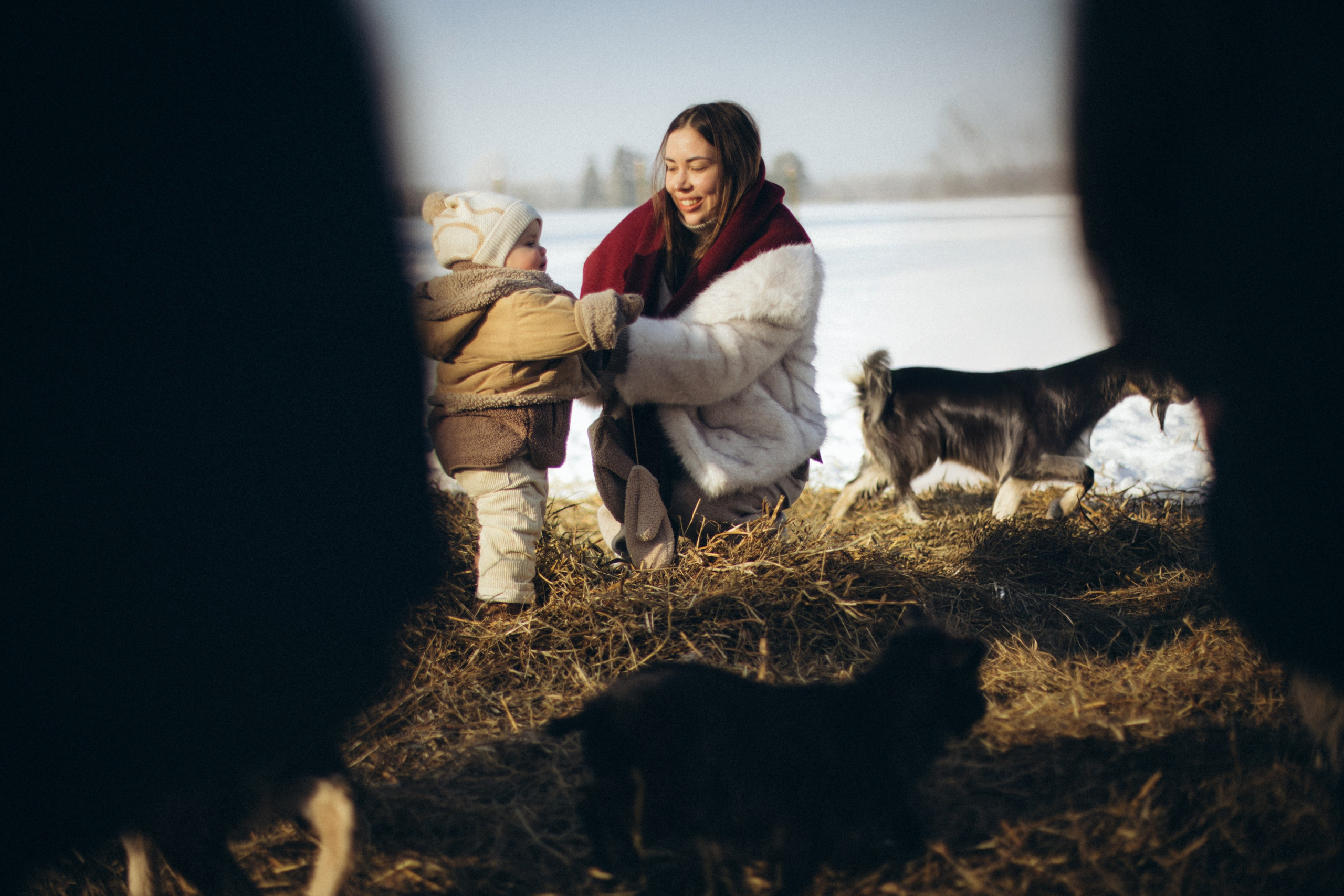 Настя с Сашей и Полей на ферме. Klerout Photographer