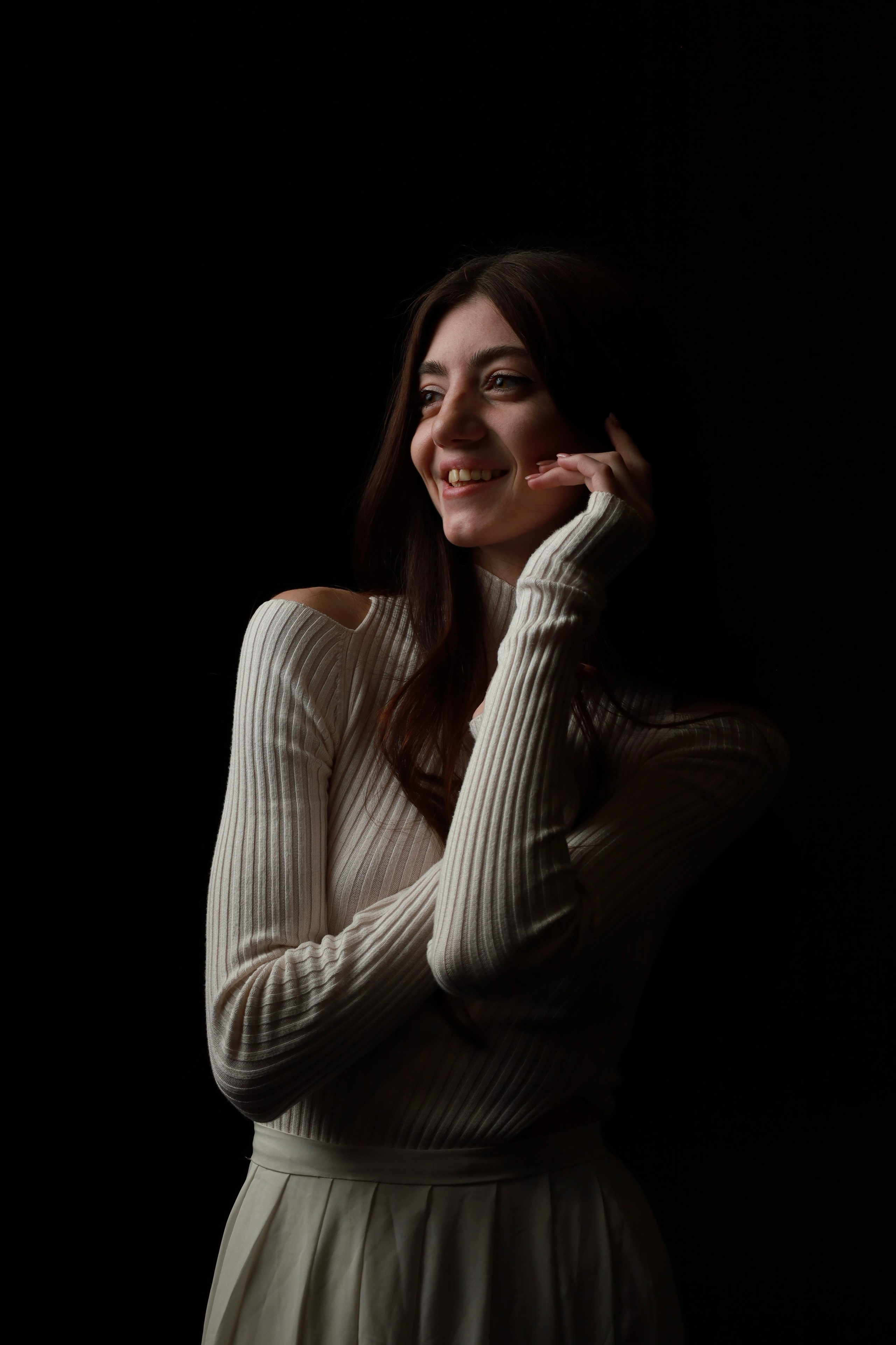 Валерия. Воздушная фотосъемка в студии. Портретный фотограф Панферова Регина г. Санкт-Петербург, г. Казань