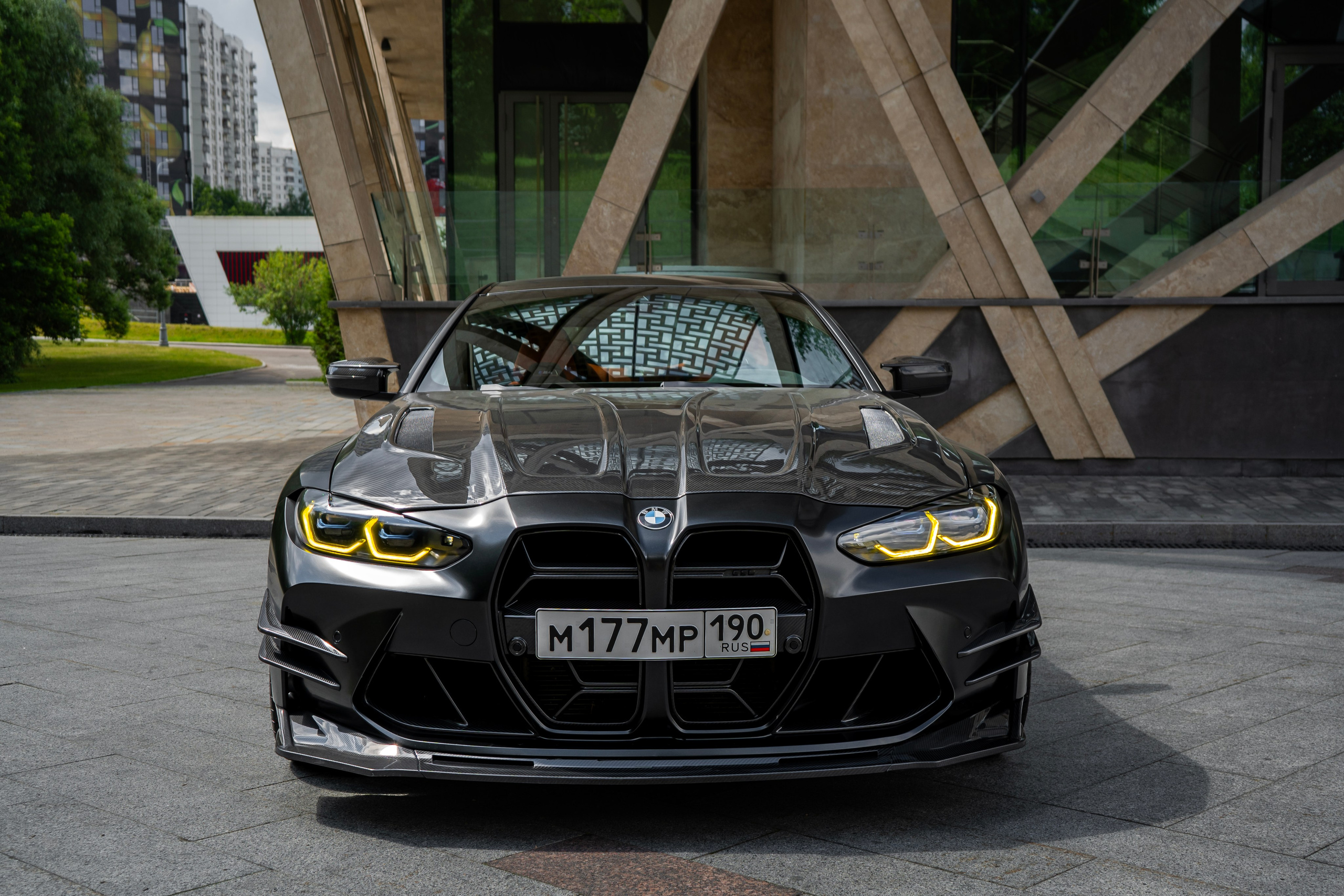 BMW M4 (Black matte). Автомобильный фотограф Ногинск Денис Городок