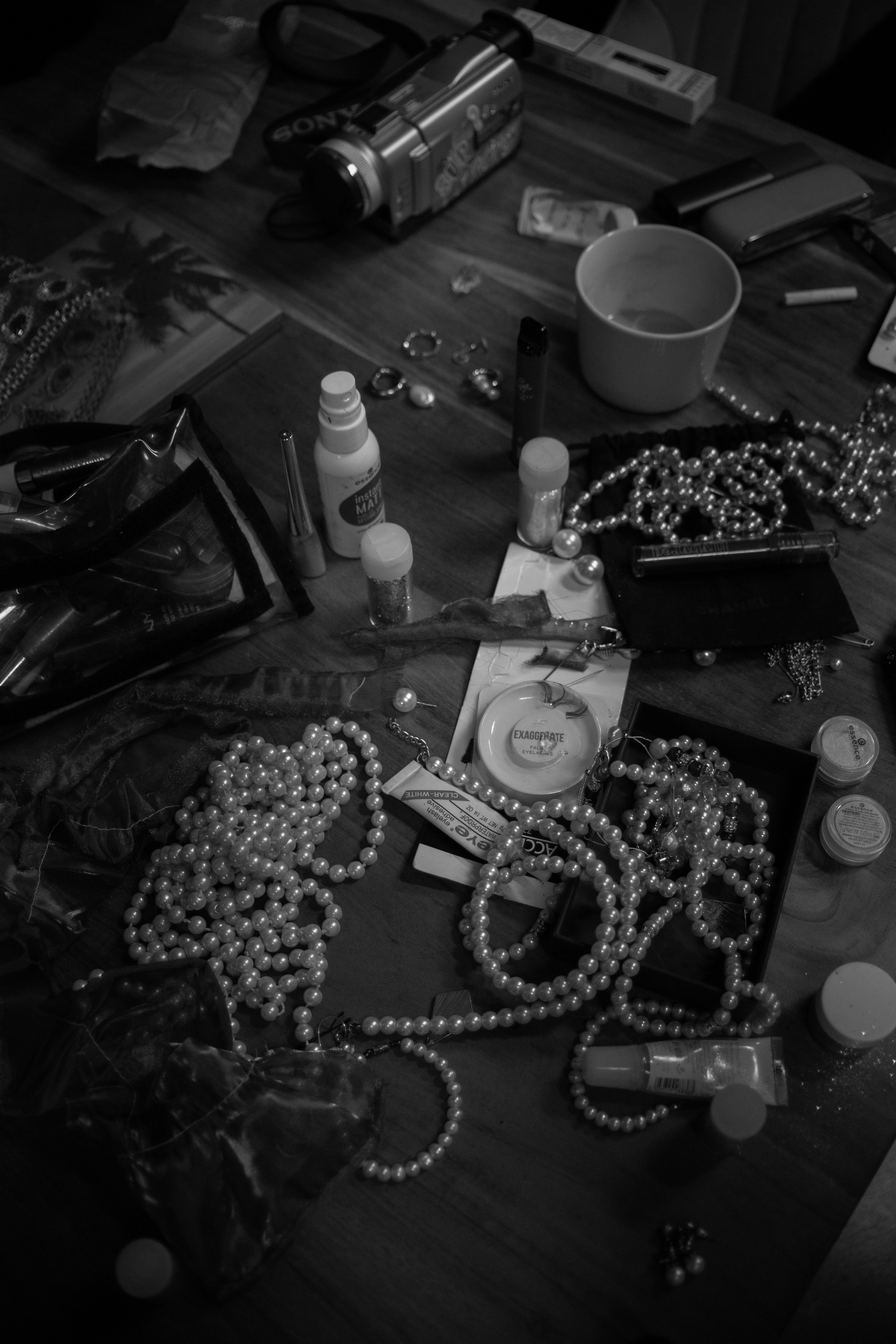 Backstage of the music video. Magic photos