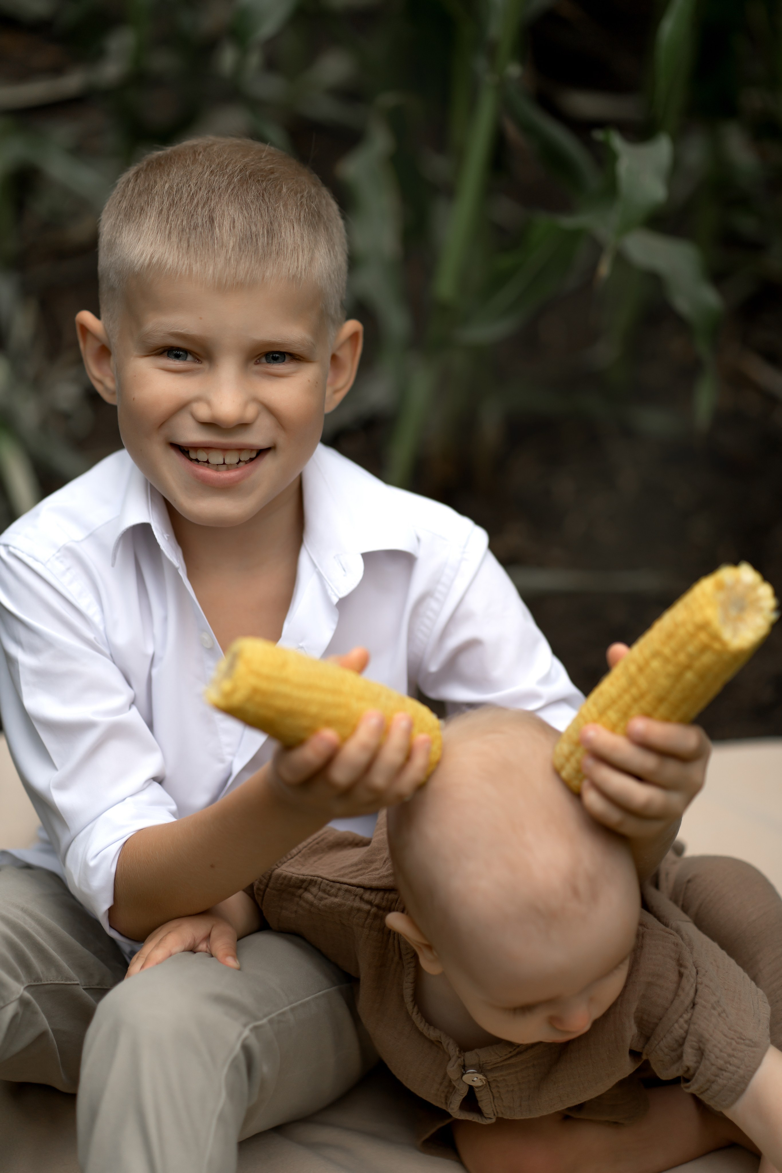 Прогулка в кукурузе. Фотограф в Красноярске. Юлия Чаушанская