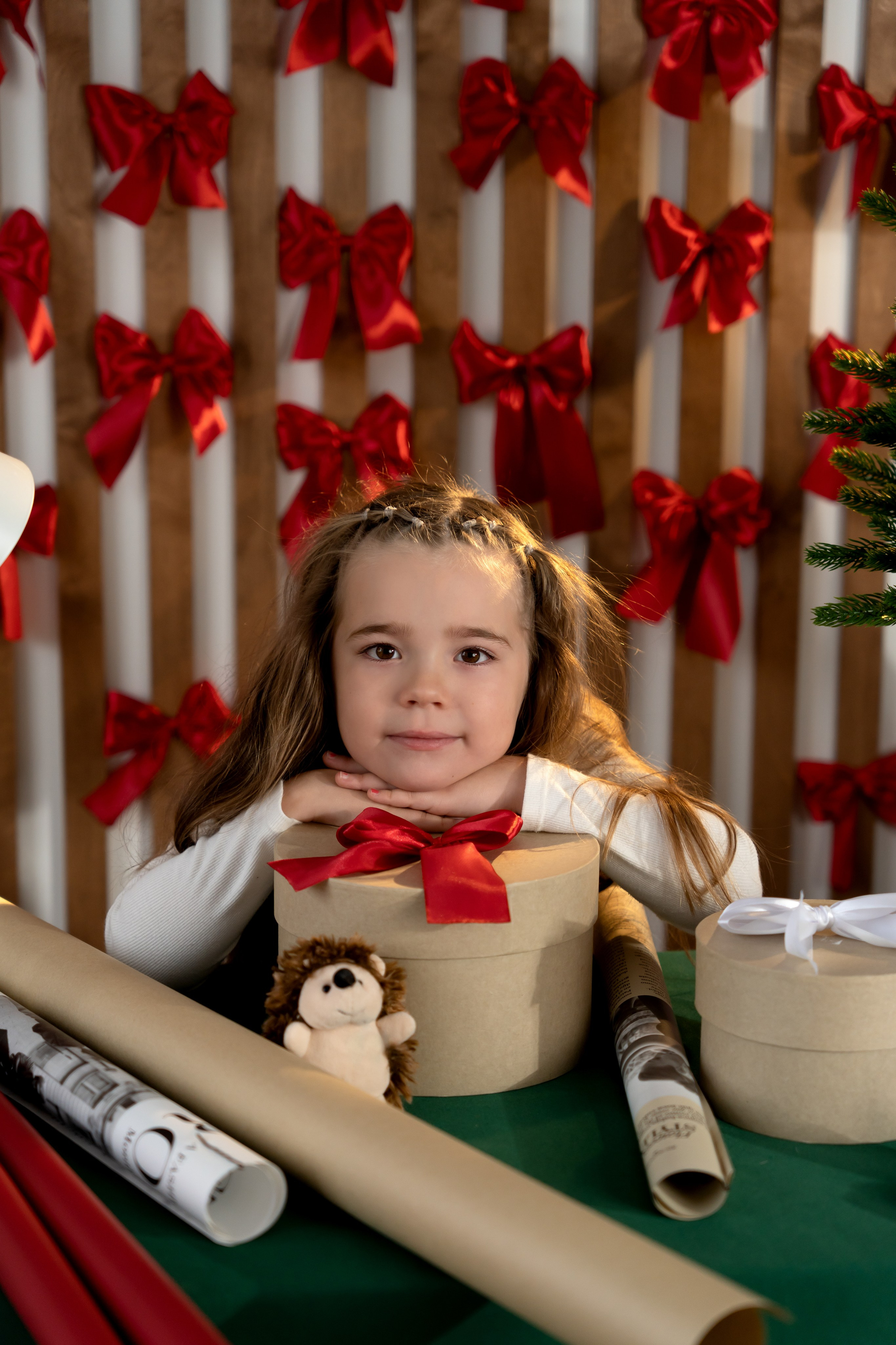 Красивая новогодняя фотосессия для Каролины и родителей. Фотограф в Красноярске. Юлия Чаушанская