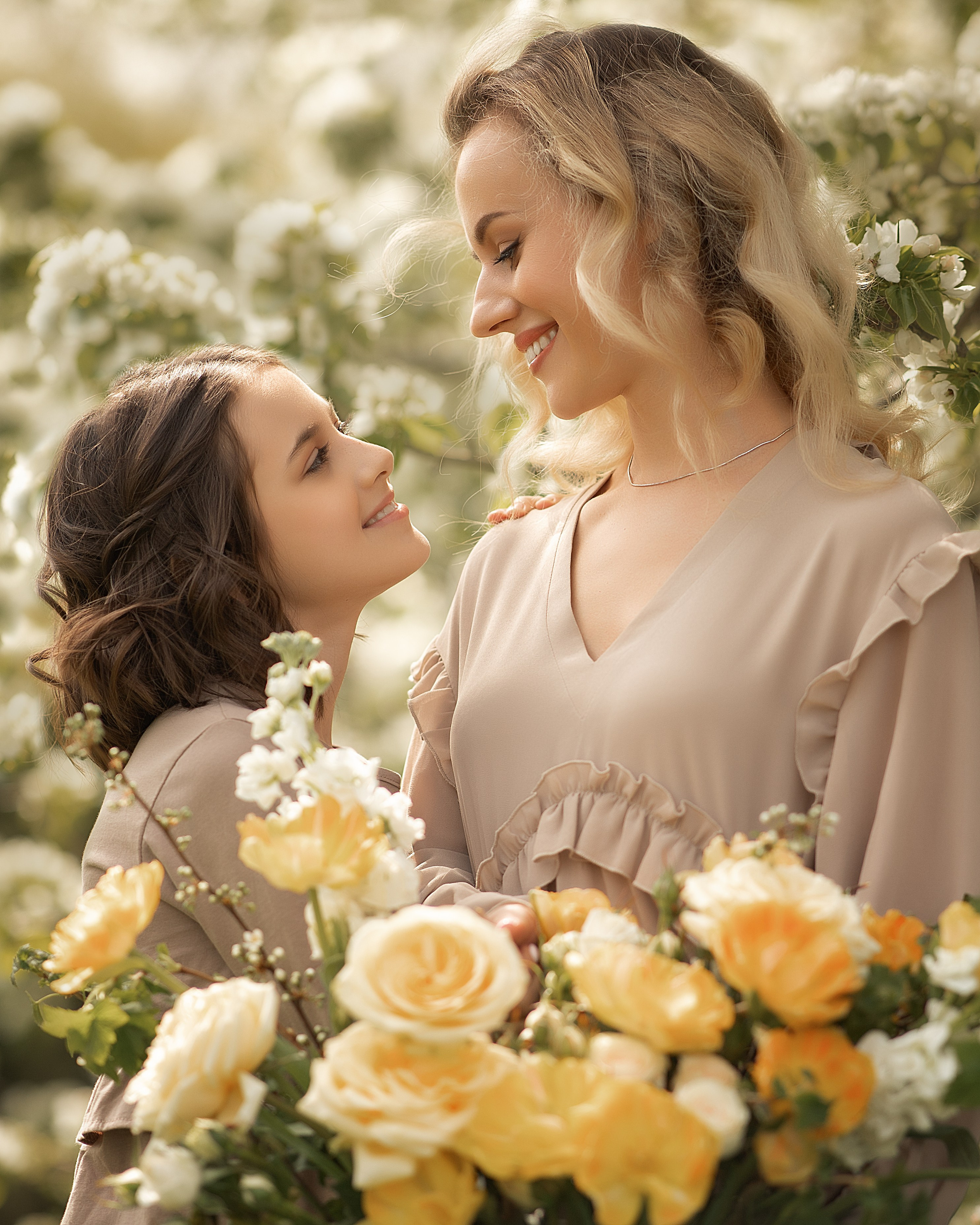 Фотосессия мамы с дочкой. Женский фотограф в Москве Богдашкина Динара