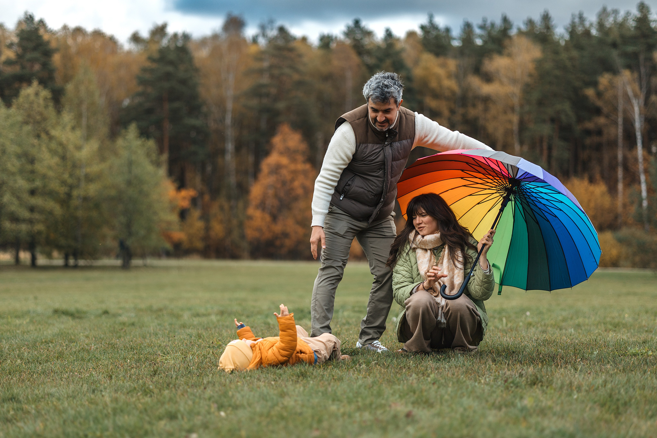 Осенняя семейная съемка. Фотограф Анималист в Москве Анастасия Жучкова