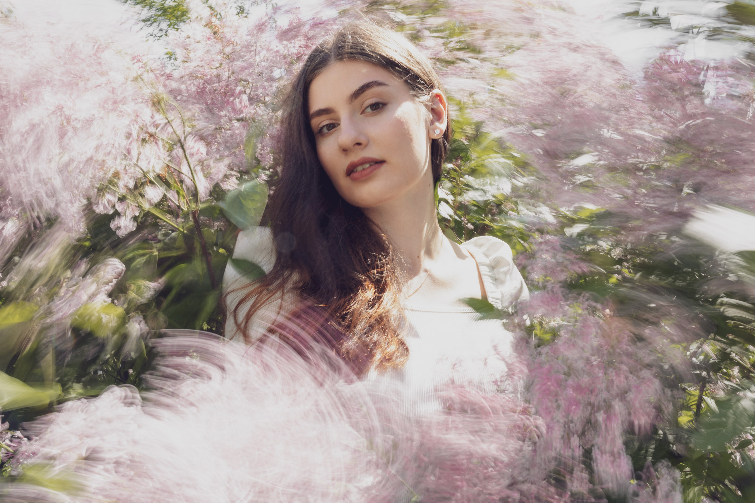 Съемка в цветущих садах. Фотограф в Санкт-Петербурге Вагнер Юлия