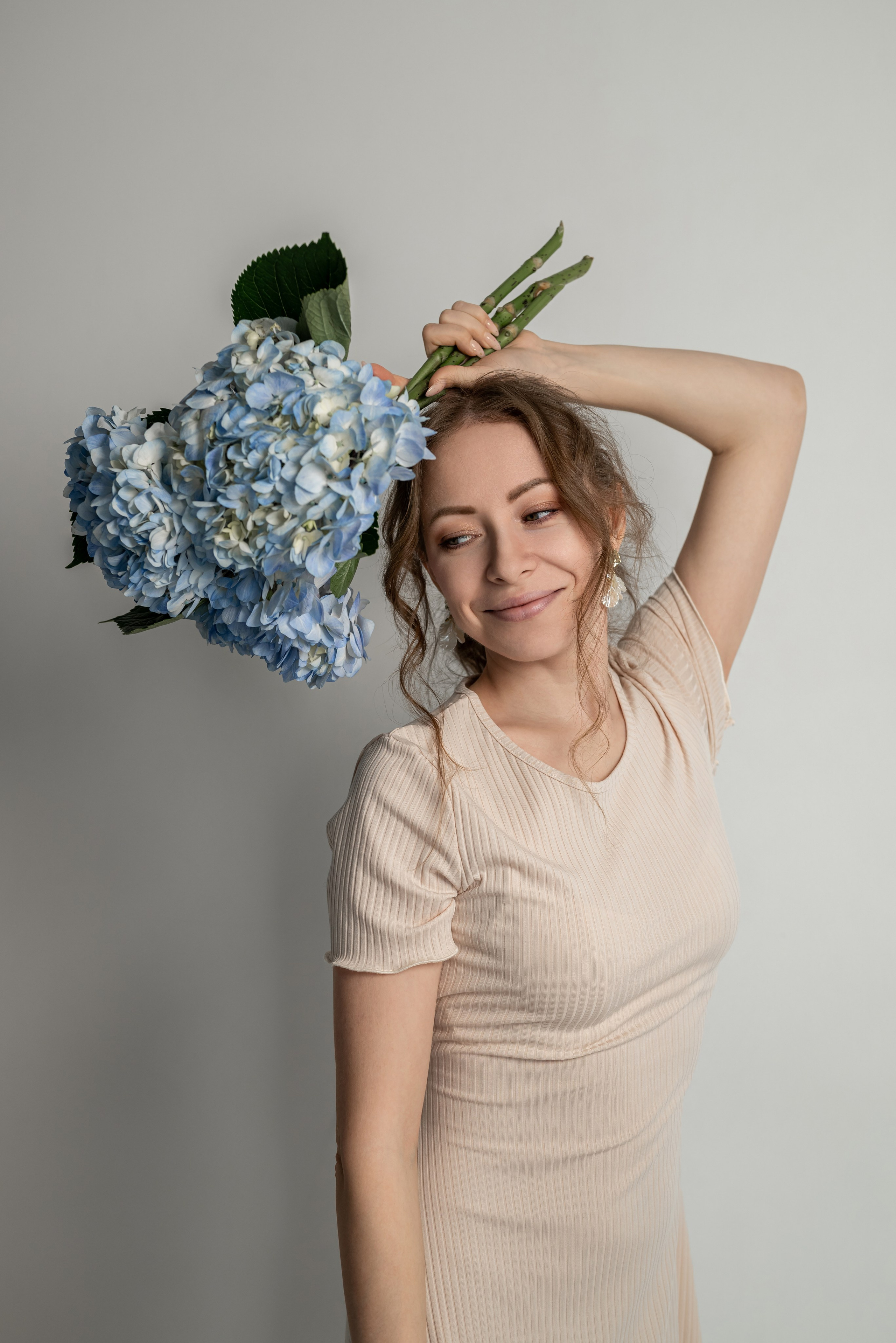 Фотопроект с голубыми гортензиями. Фотограф в городе Салават