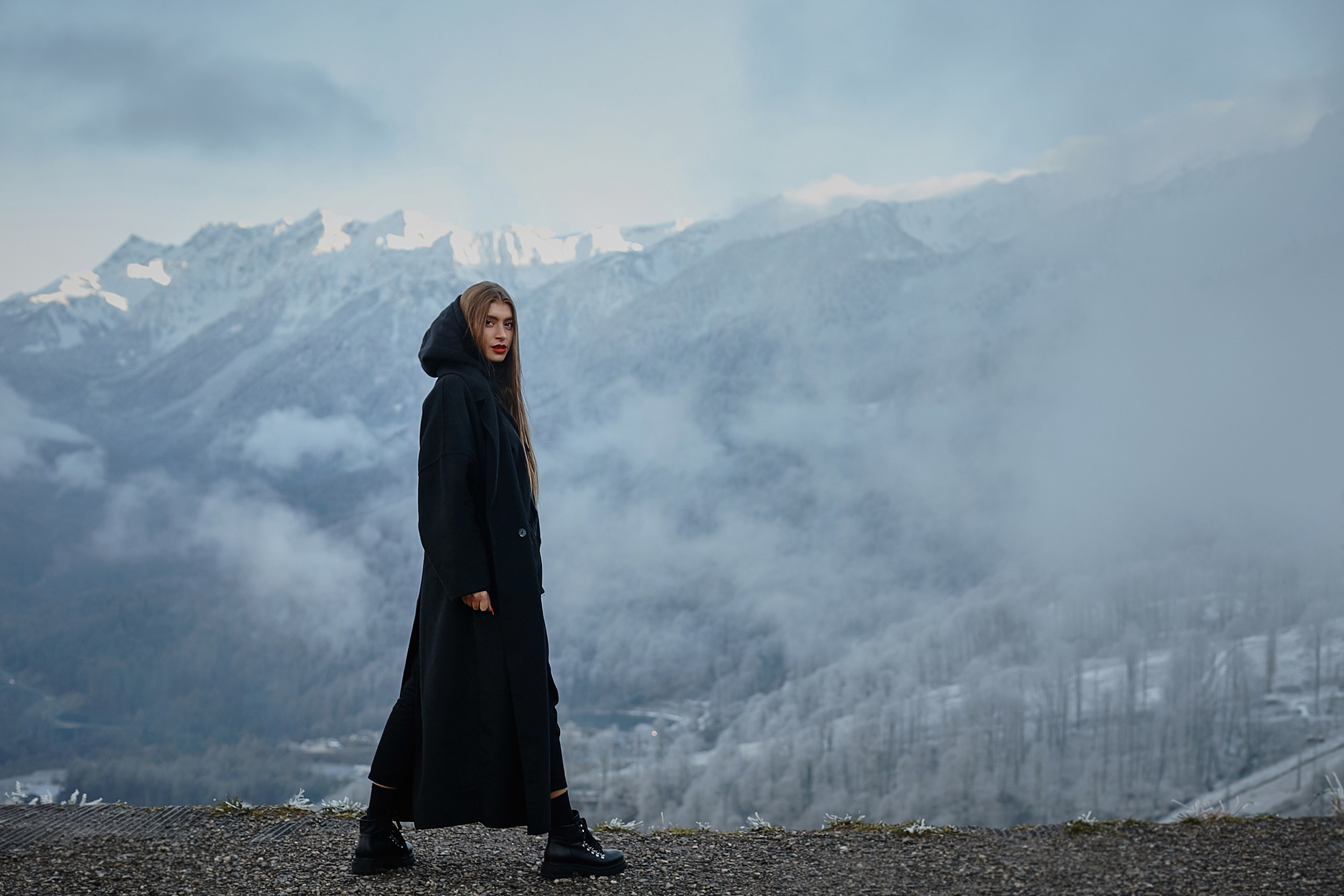 Ангелина в горах. Фото и видео контент в Сочи, фотограф, видеограф Сочи