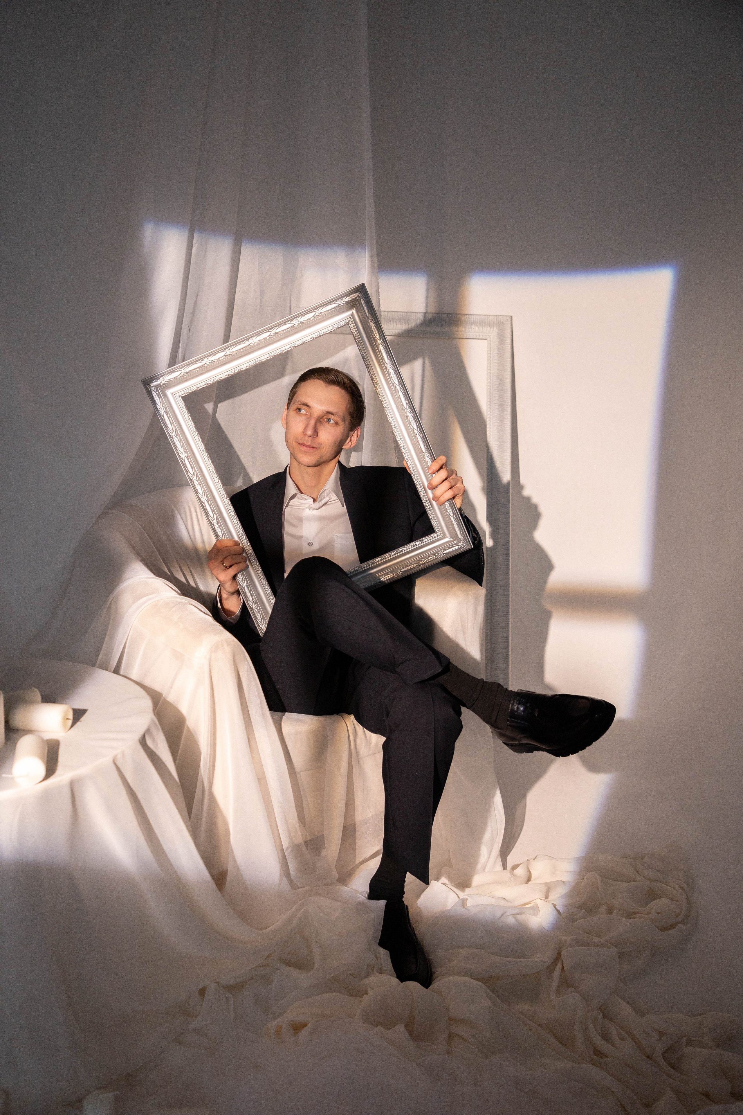 Свадебная фотосессия в студии. Фотограф Анастасия Тихонова