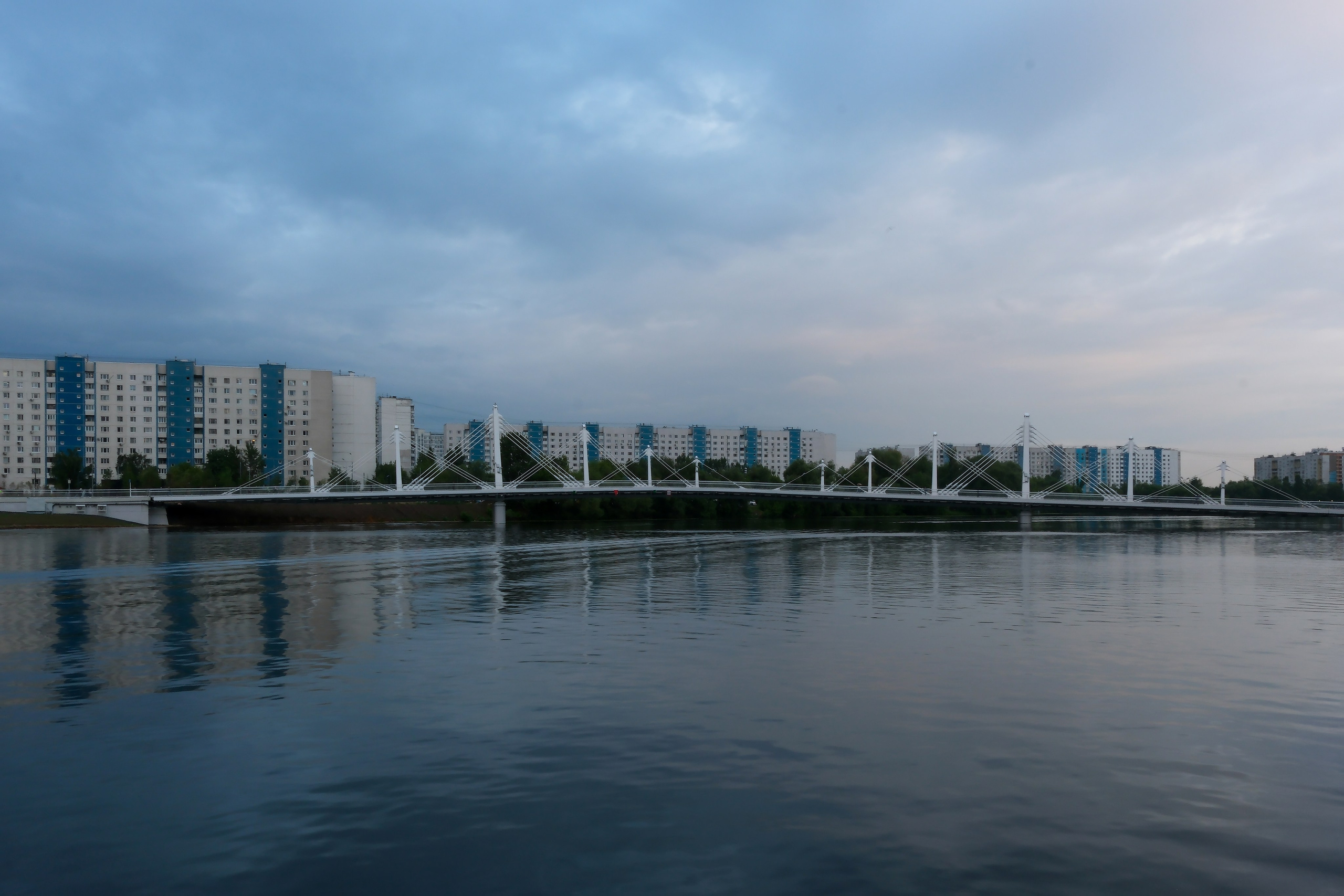 Мост через Нагатинский затон. Михаил Мулач | Архитектурный фотограф