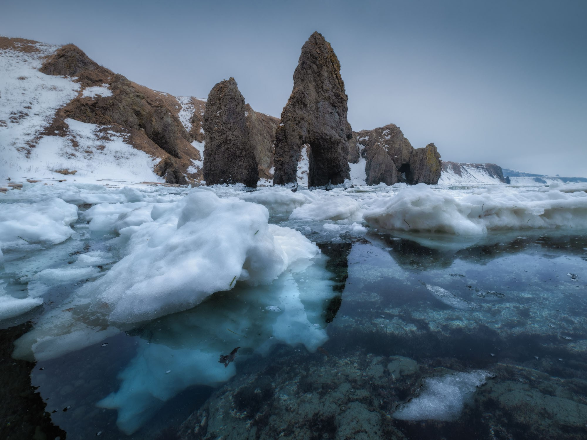 Фотогалерея Зимние Курилы