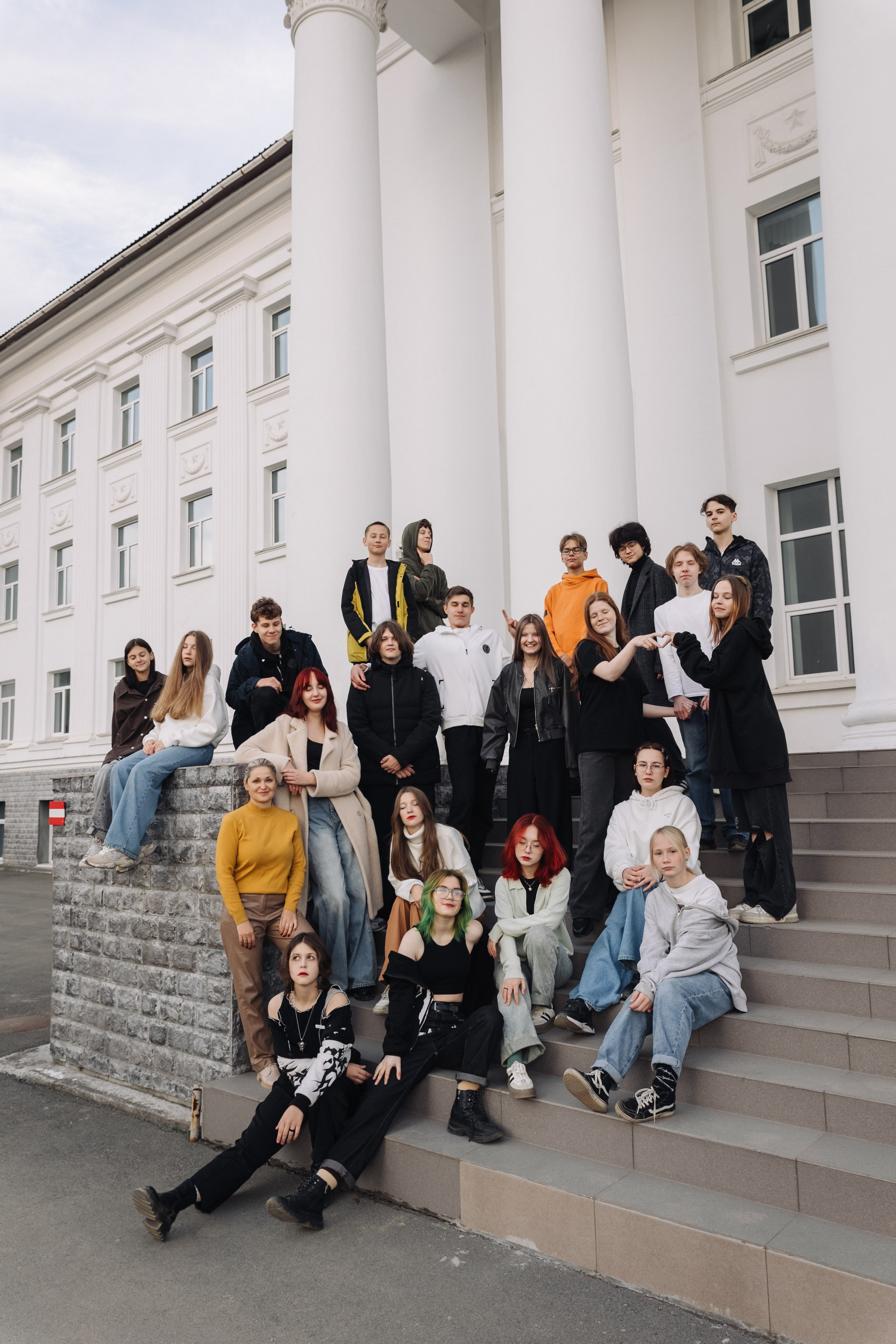 Школьная фотосессия в центре Петропавловска-Камчатского