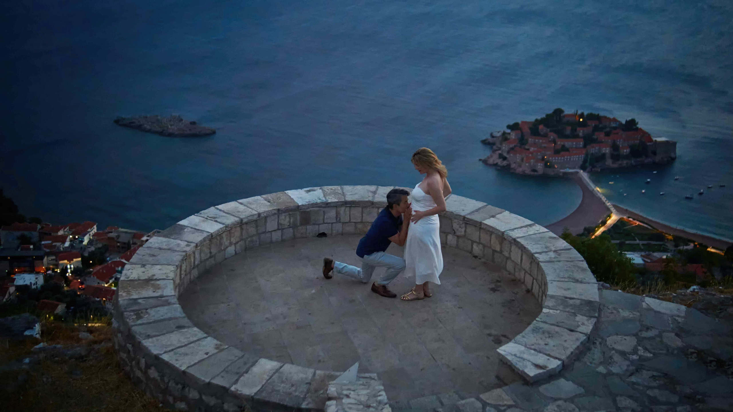 Pregnancy Photoshoot in Montenegro | Sveti Stefan Maternity Session