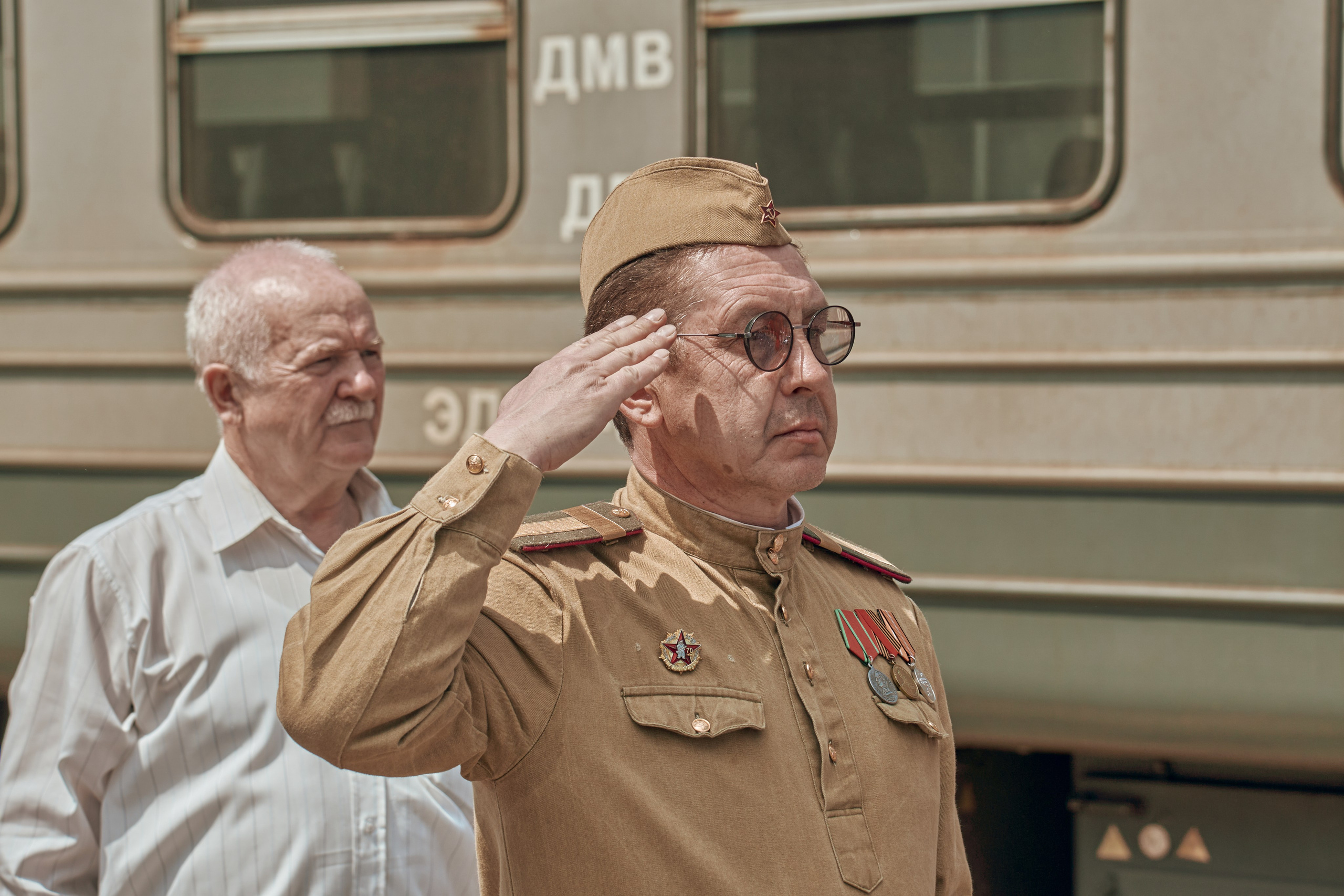 Поезд Победы!. Фотограф во Владивостоке