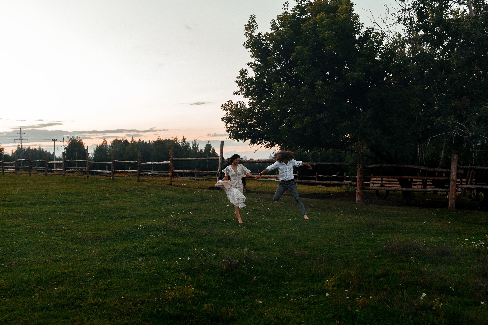 Свадебная фотосессия на природе